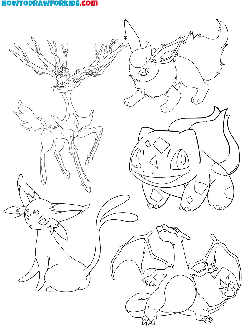 pokemon coloring page printable