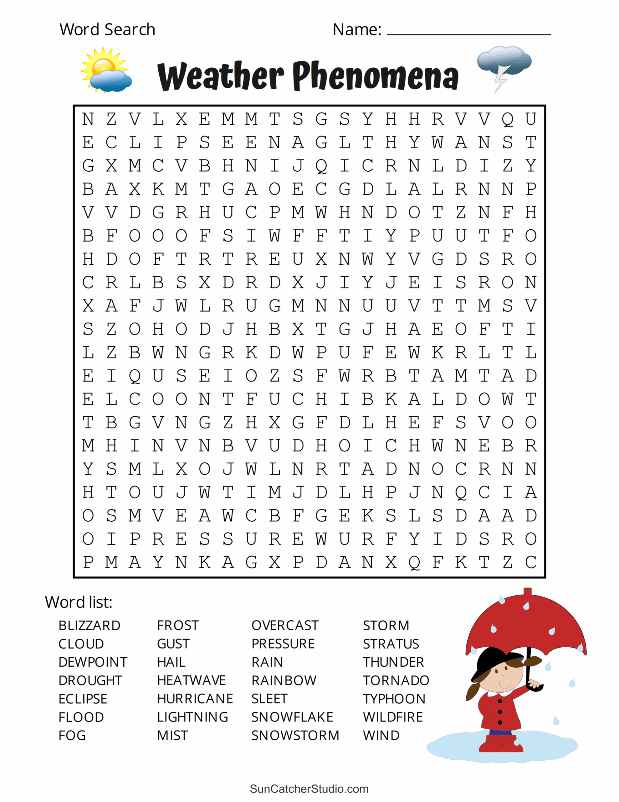 free printable word find puzzles