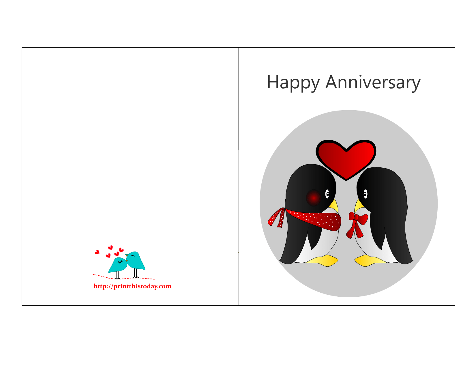 free anniversary cards printable