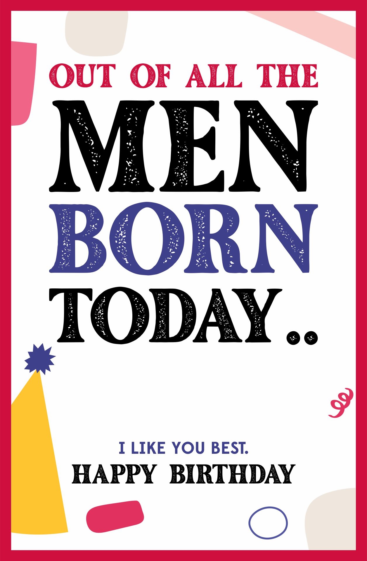 husband birthday cards printable