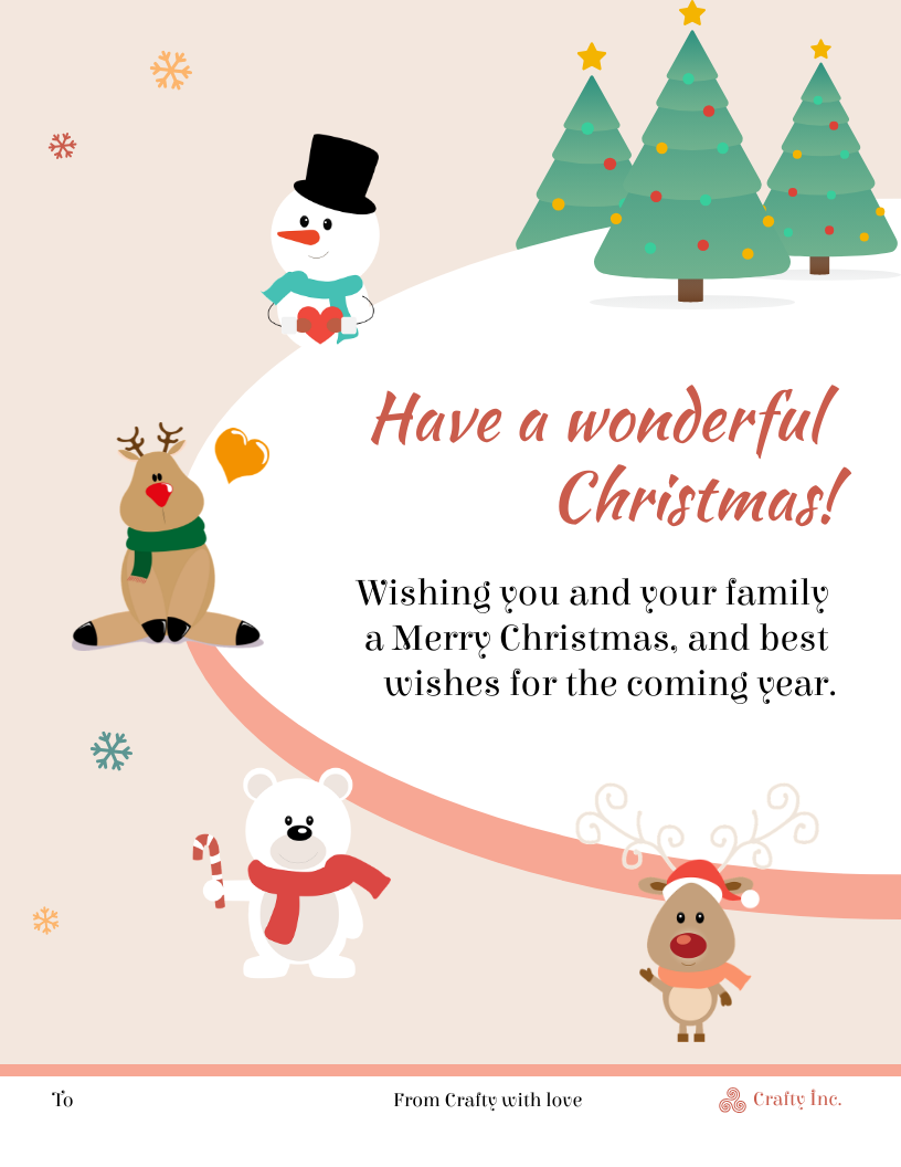 Printable Christmas Cards Venngage