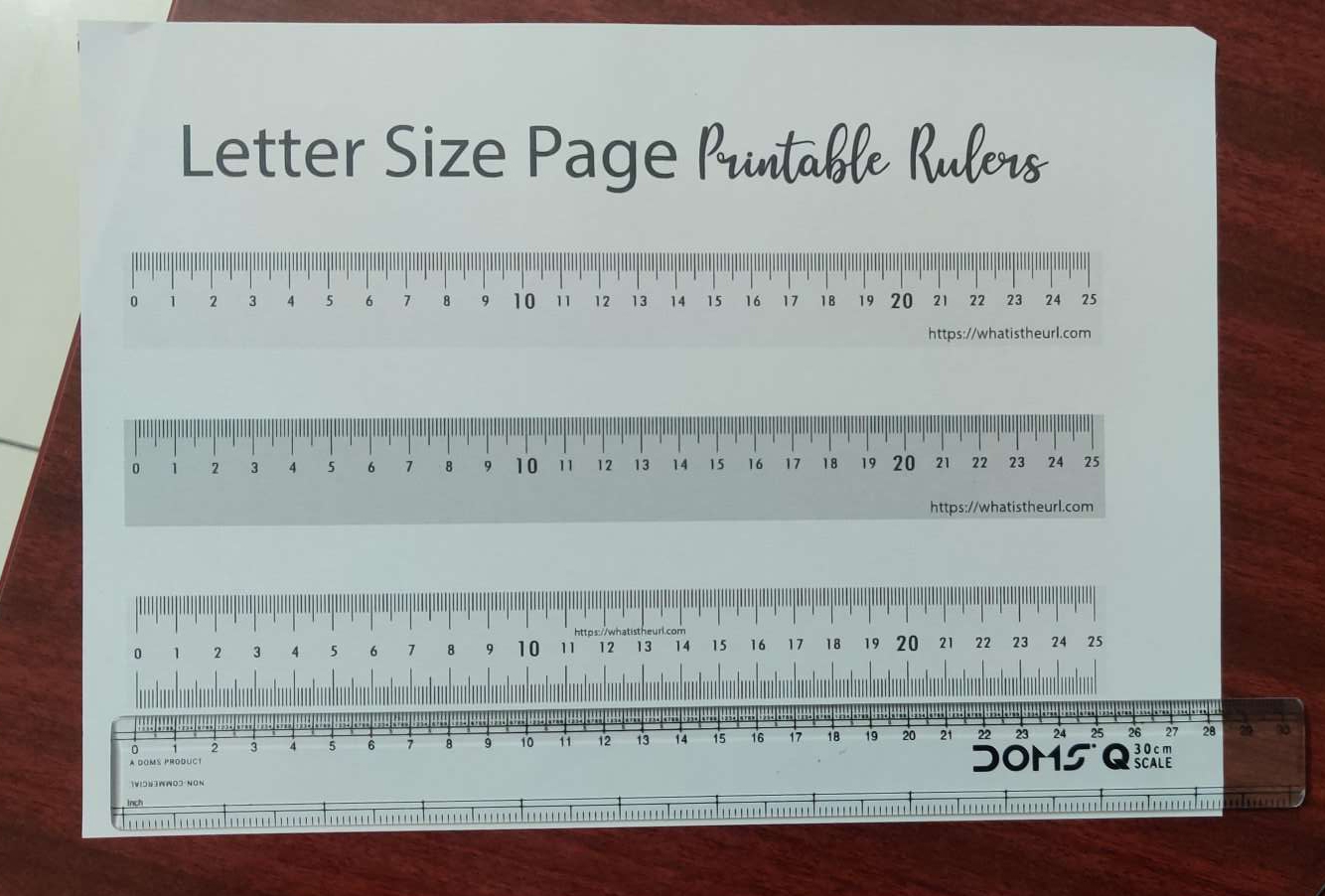 Printable Rulers For Letter And A4 Size Papers Up To 25 Centimeters Your Home Teacher
