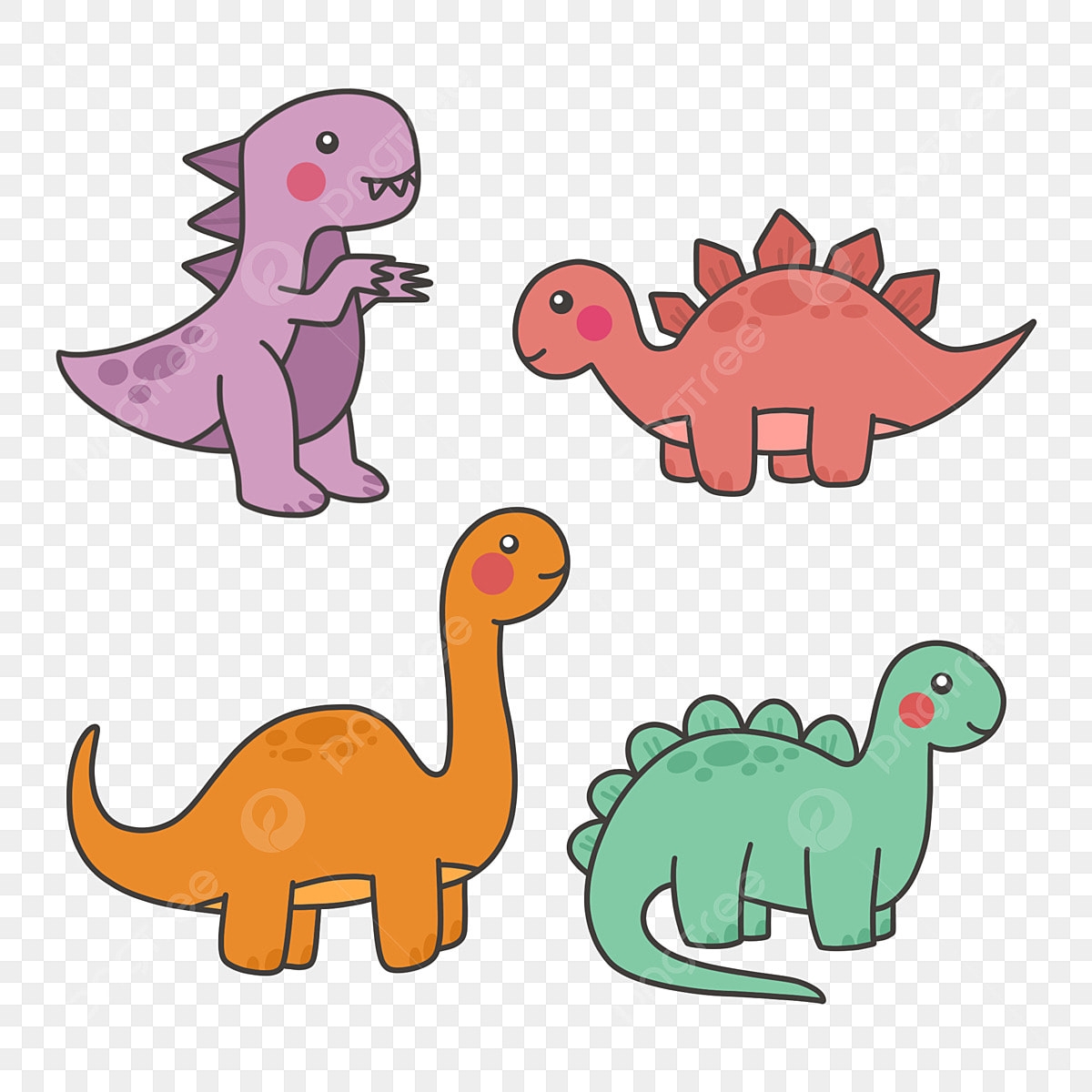 Printable Sticker PNG Image Cute Sticker Bundle Printable Dinosaur Illustration In Transparent Background Dino Illustration Dinosaur Sticker Dinosaurus PNG Image For Free Download