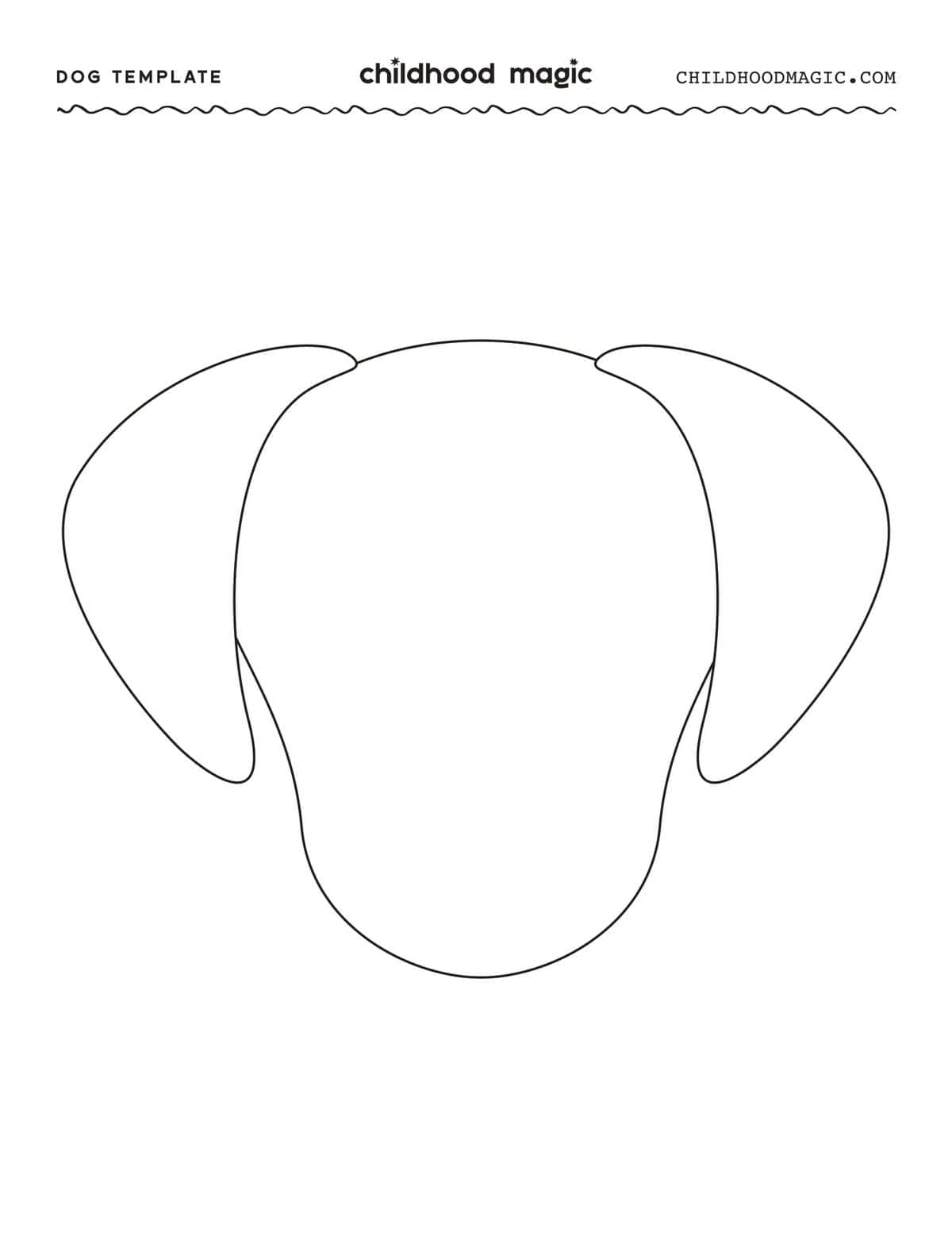 Puppy Coloring Pages Free Printable Template Childhood Magic