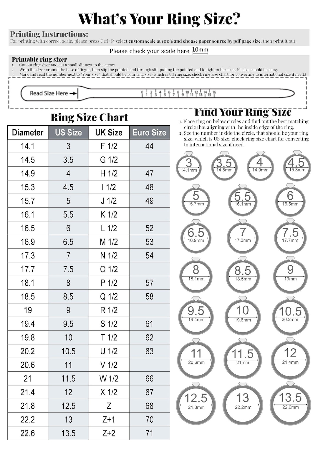 Ring Sizer