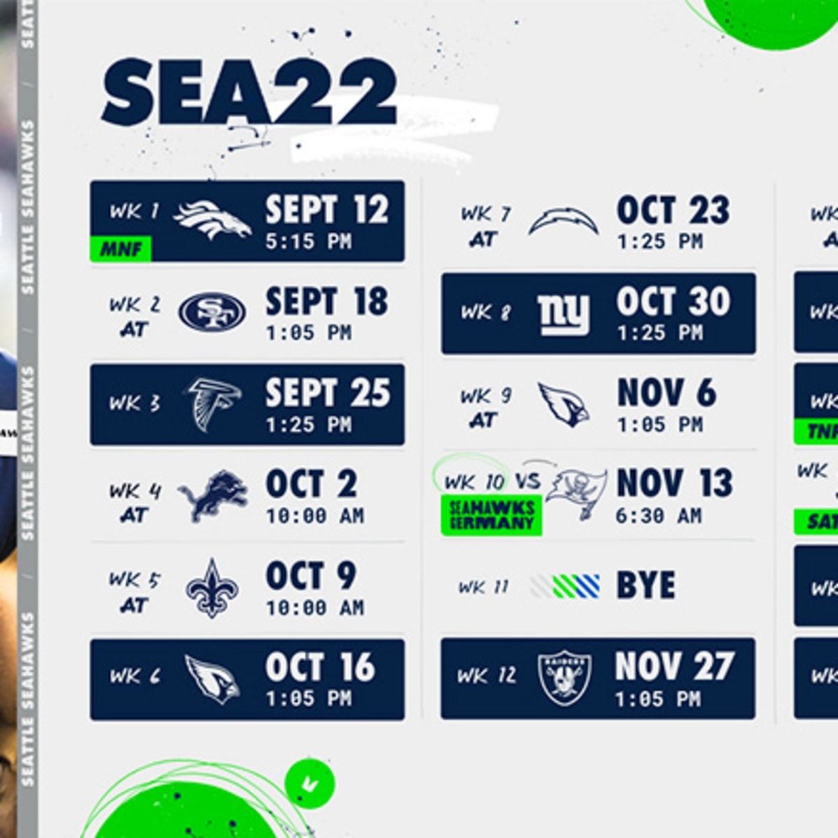 Seattle Seahawks 2024 Schedule Downloadable Wallpapers Yahoo Sports Worksheets Library