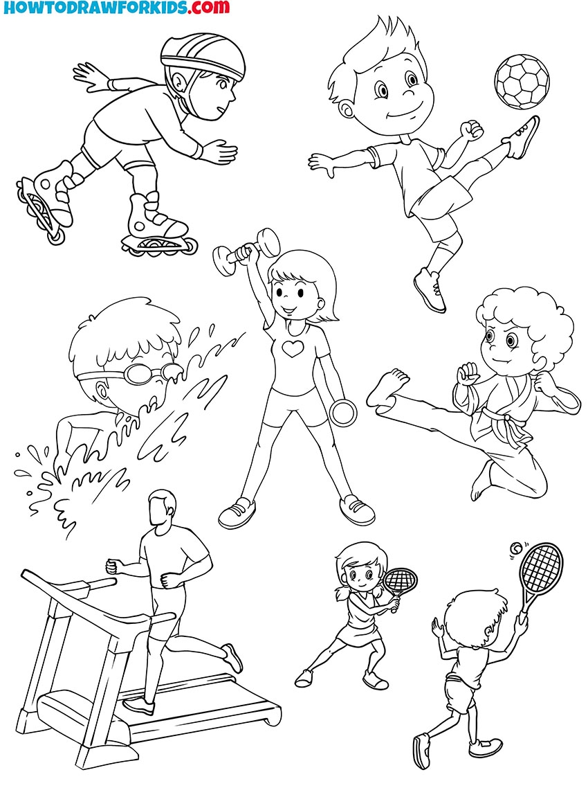 Sports Coloring Pages Free Printables