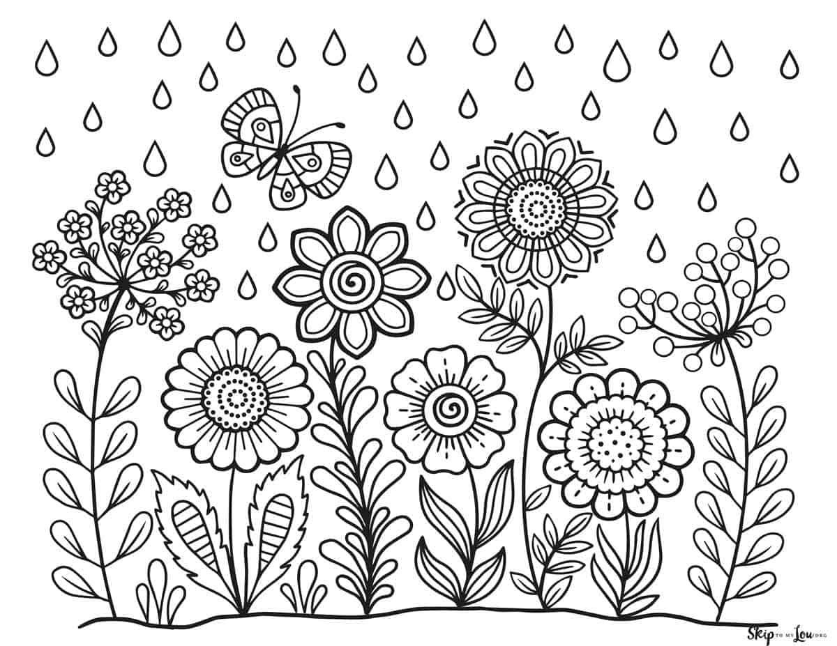 Spring Coloring Sheets 2025