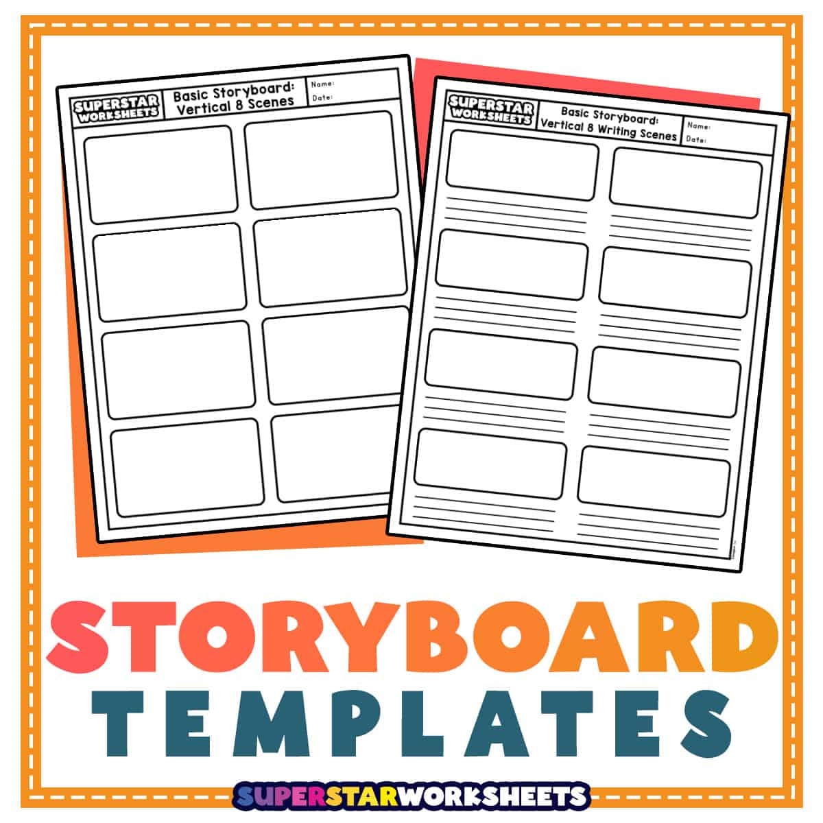 printable storyboard template