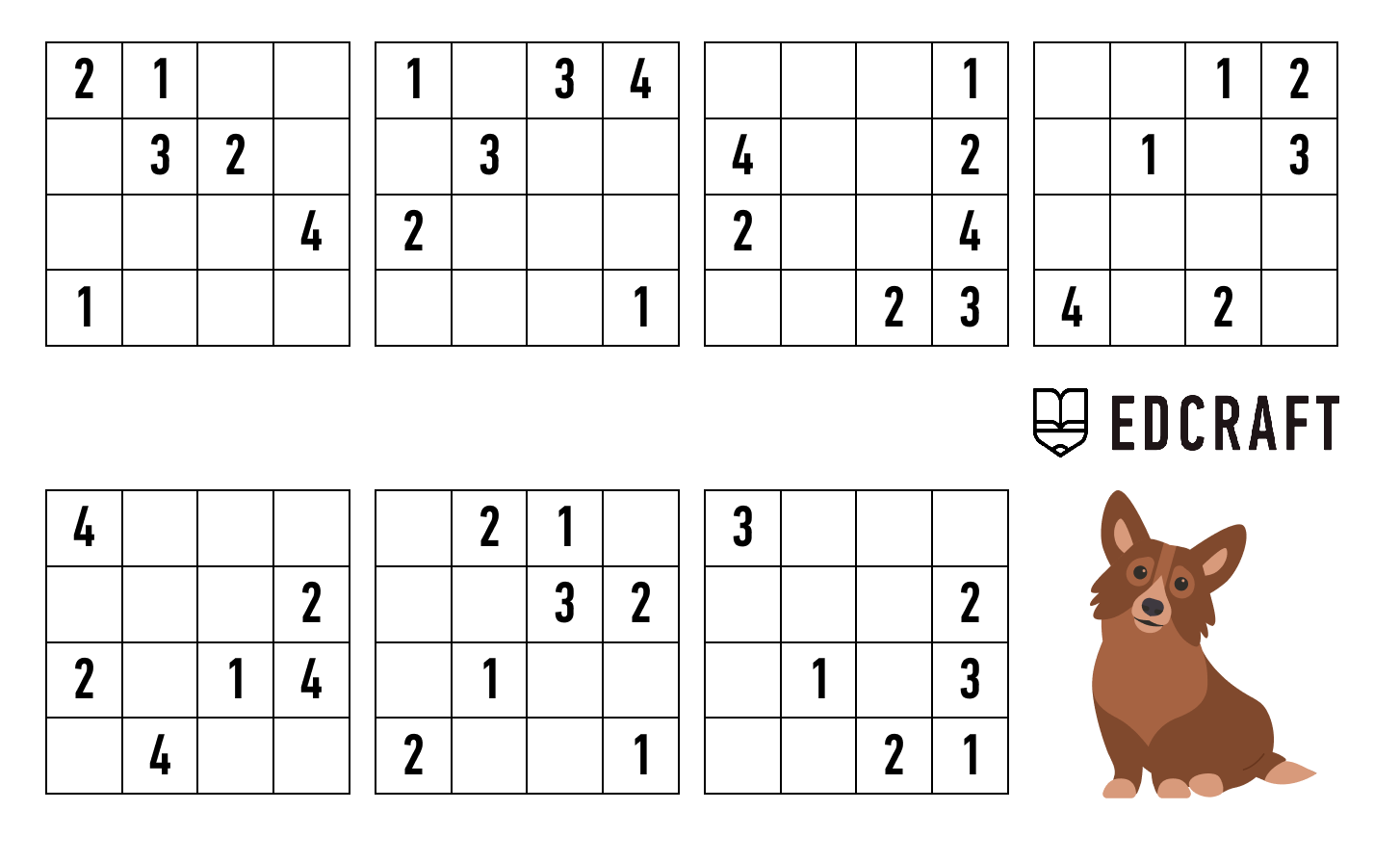 Sudoku For Kids Free Printable Sudoku Puzzles For Kids Worksheets Library
