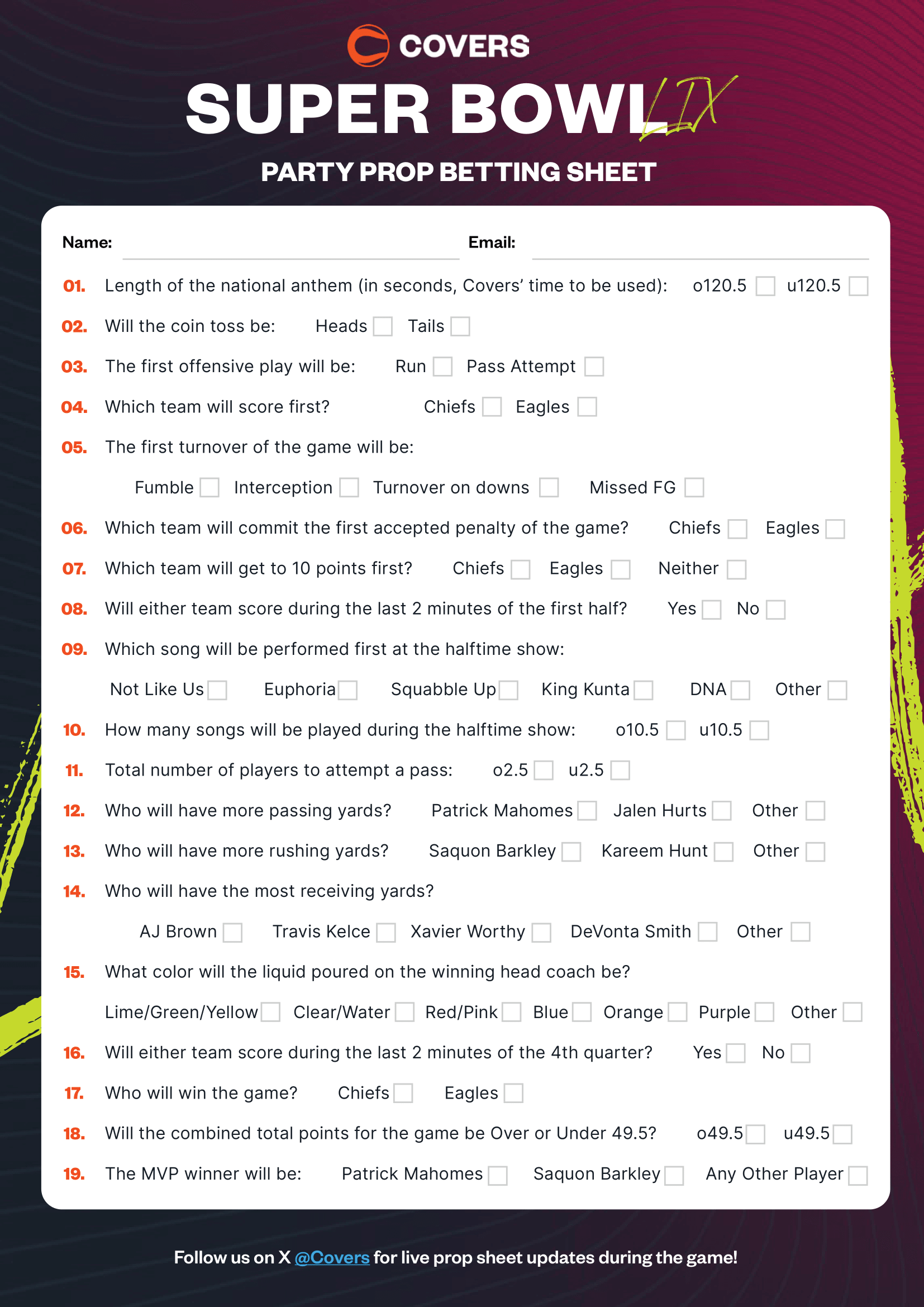 nfl odds printable