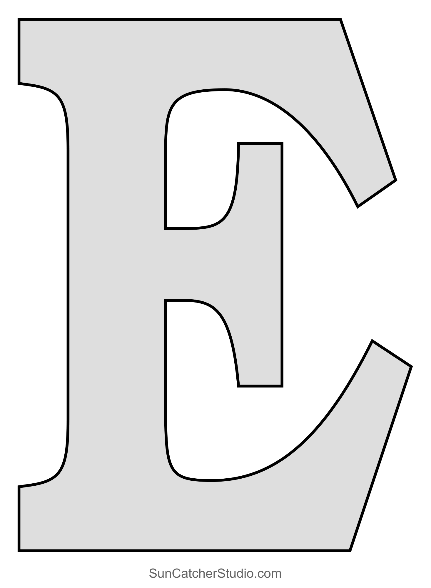 cut out printable letter stencils