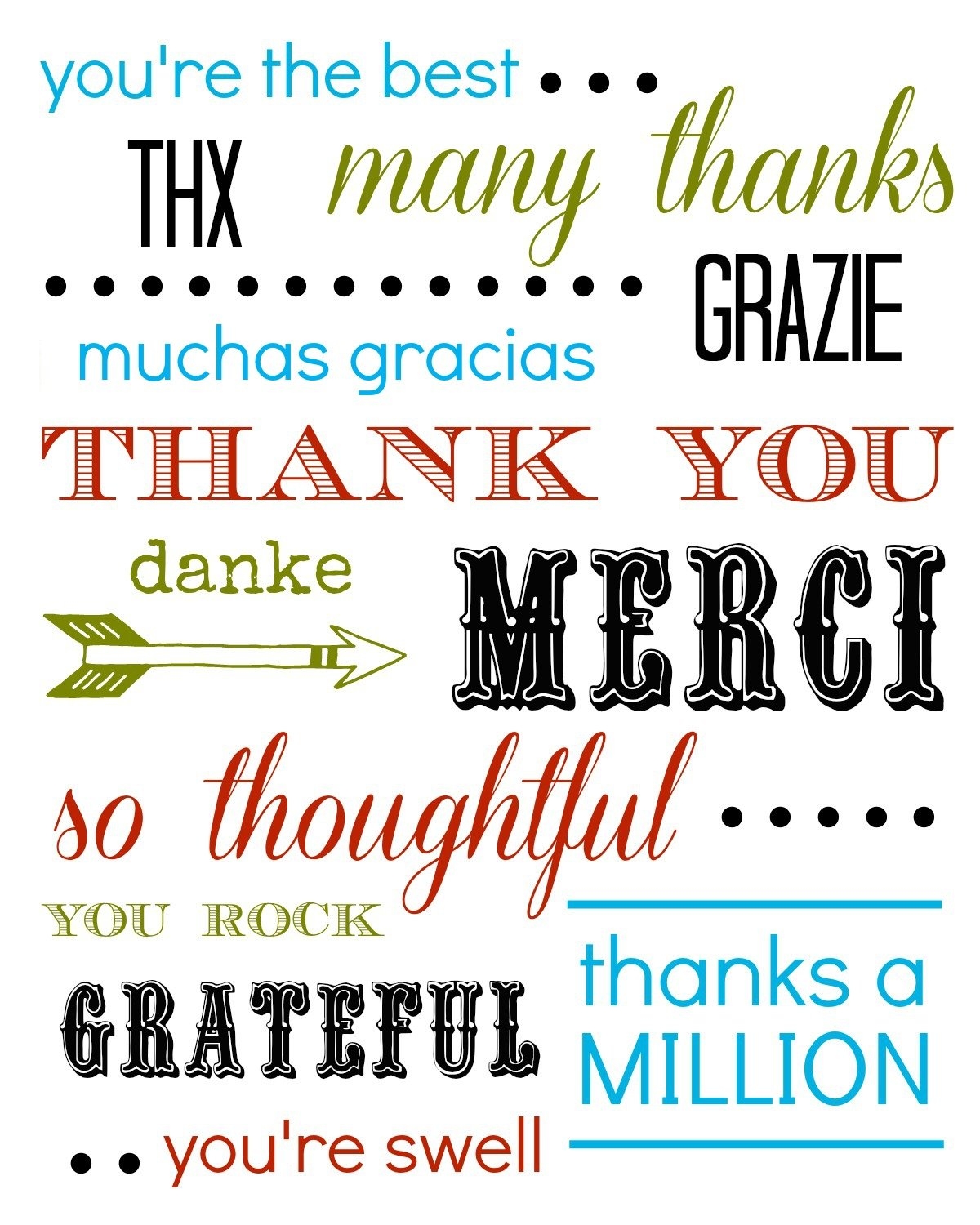 printable thank you cards free