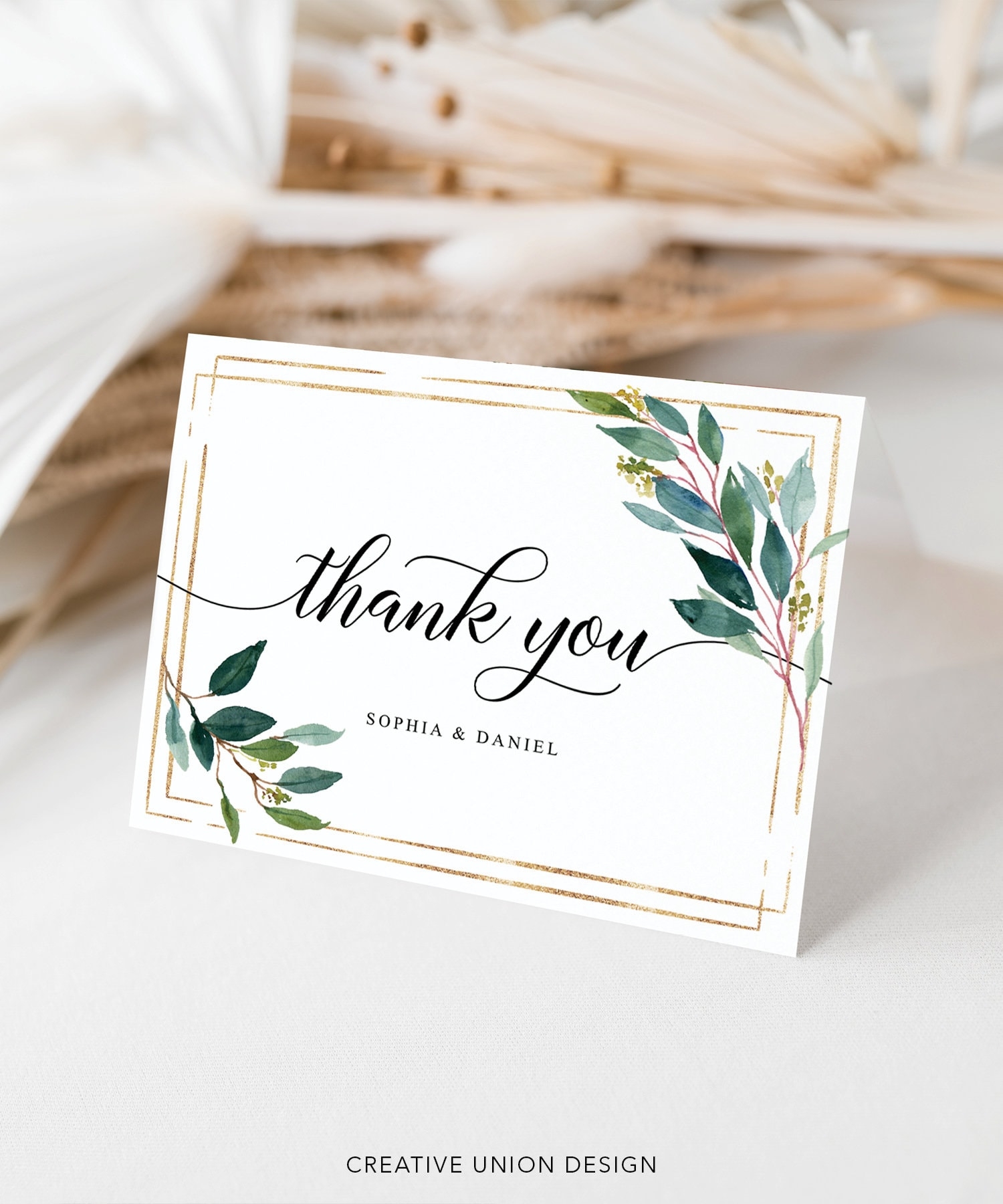 Thank You Card Wedding Thank You Card Printable Thank You Card 