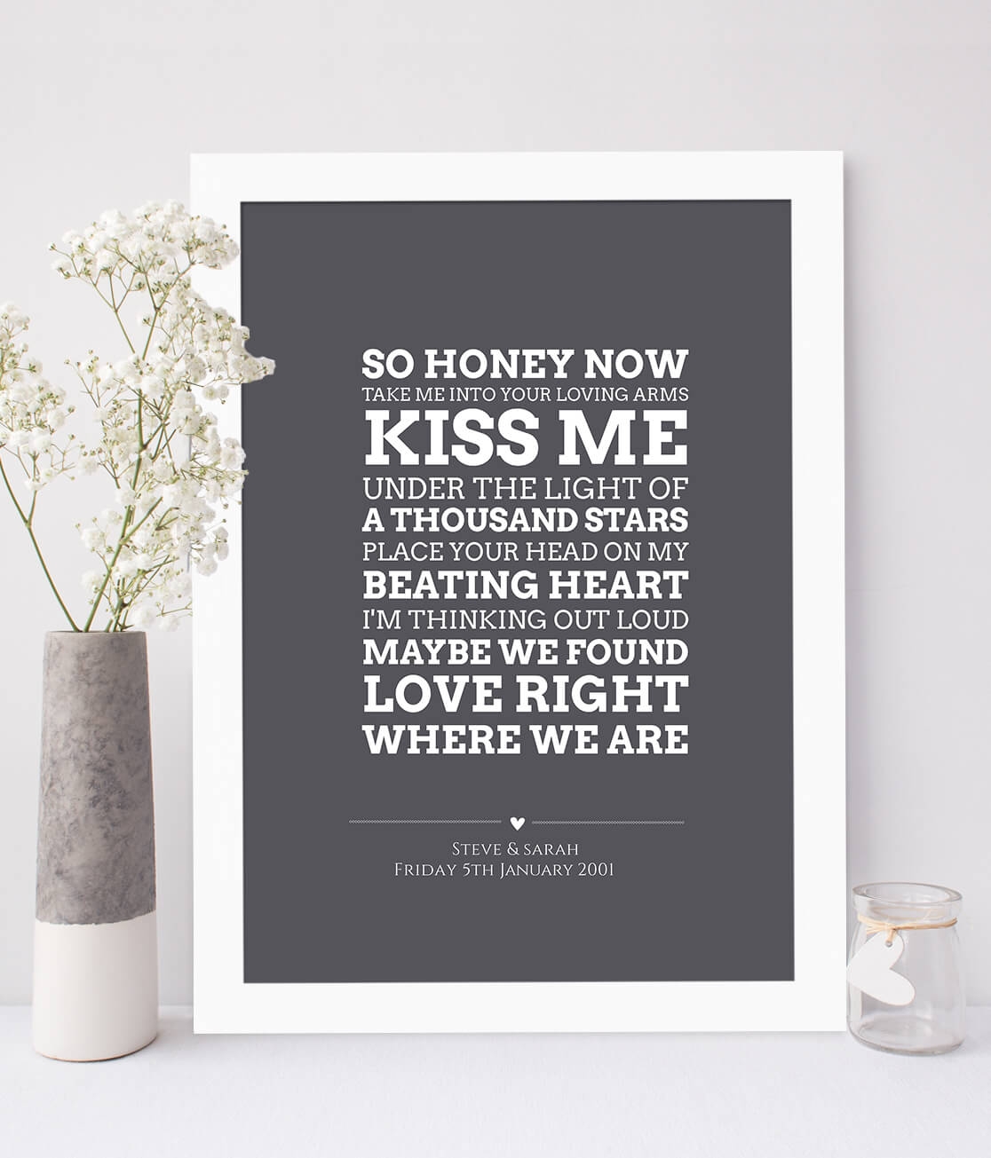 The Song Lyrics Print The Little Shop Of Prints
