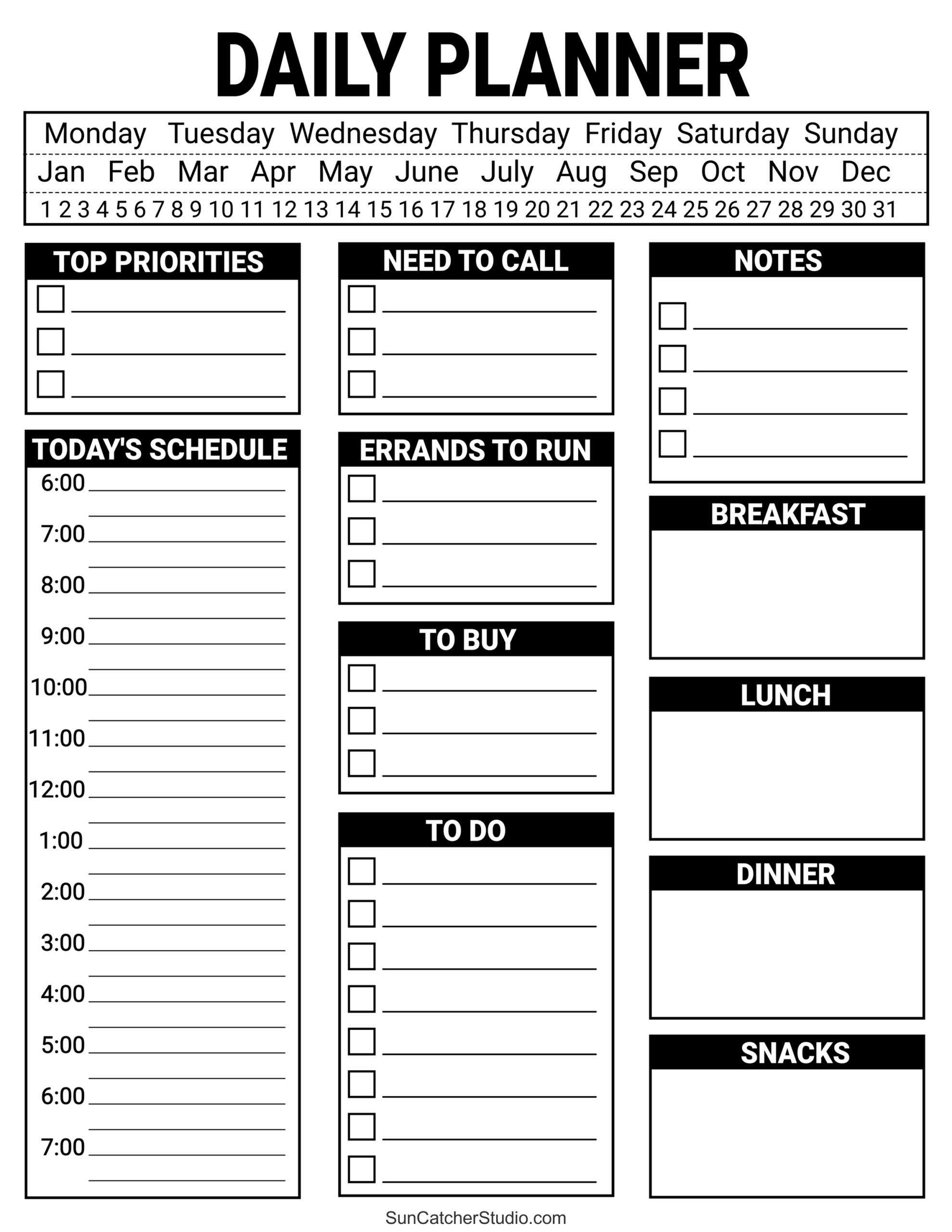 printable to do lists