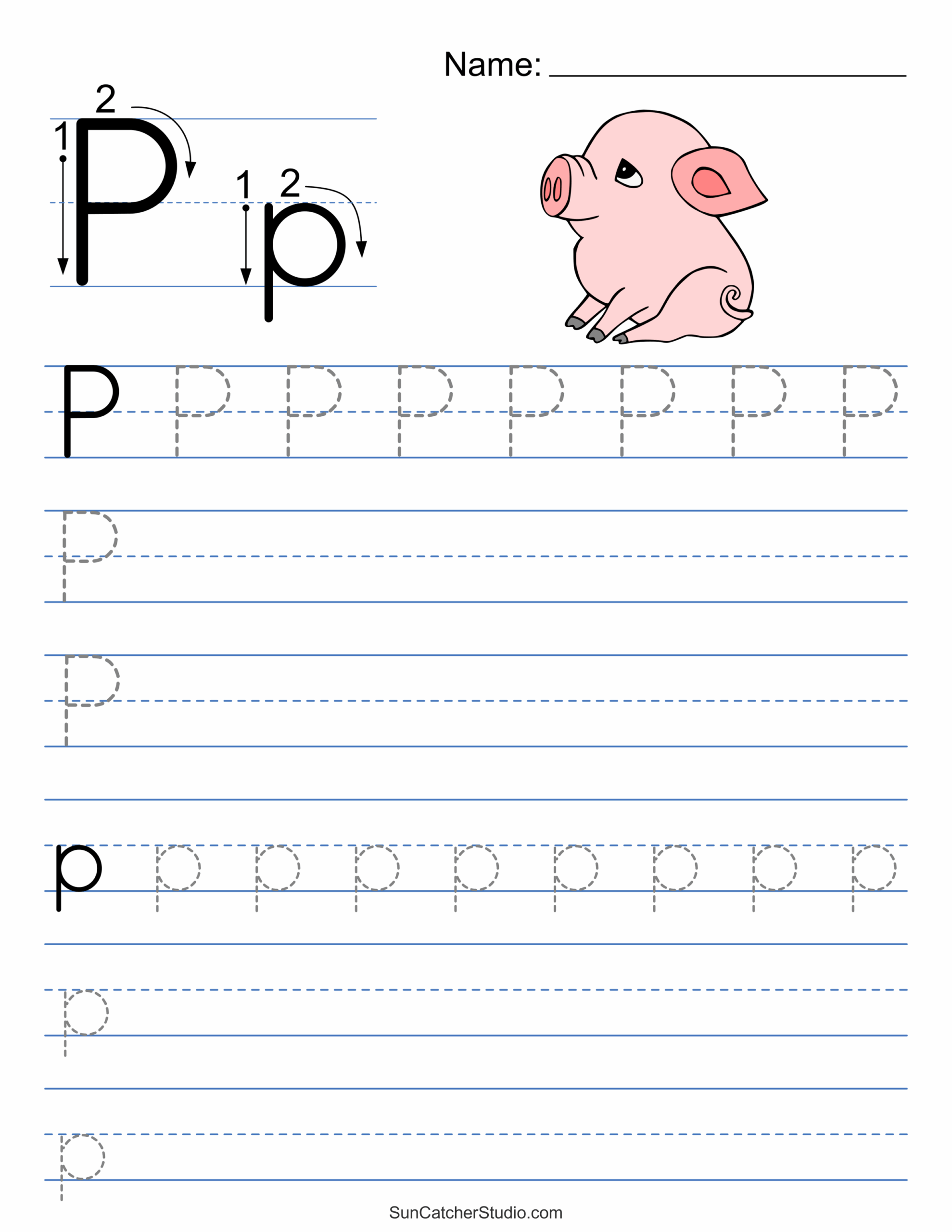 Tracing Alphabet Letters Printable Handwriting Worksheets Free Printables Monograms Design Tools Patterns U0026 DIY Projects