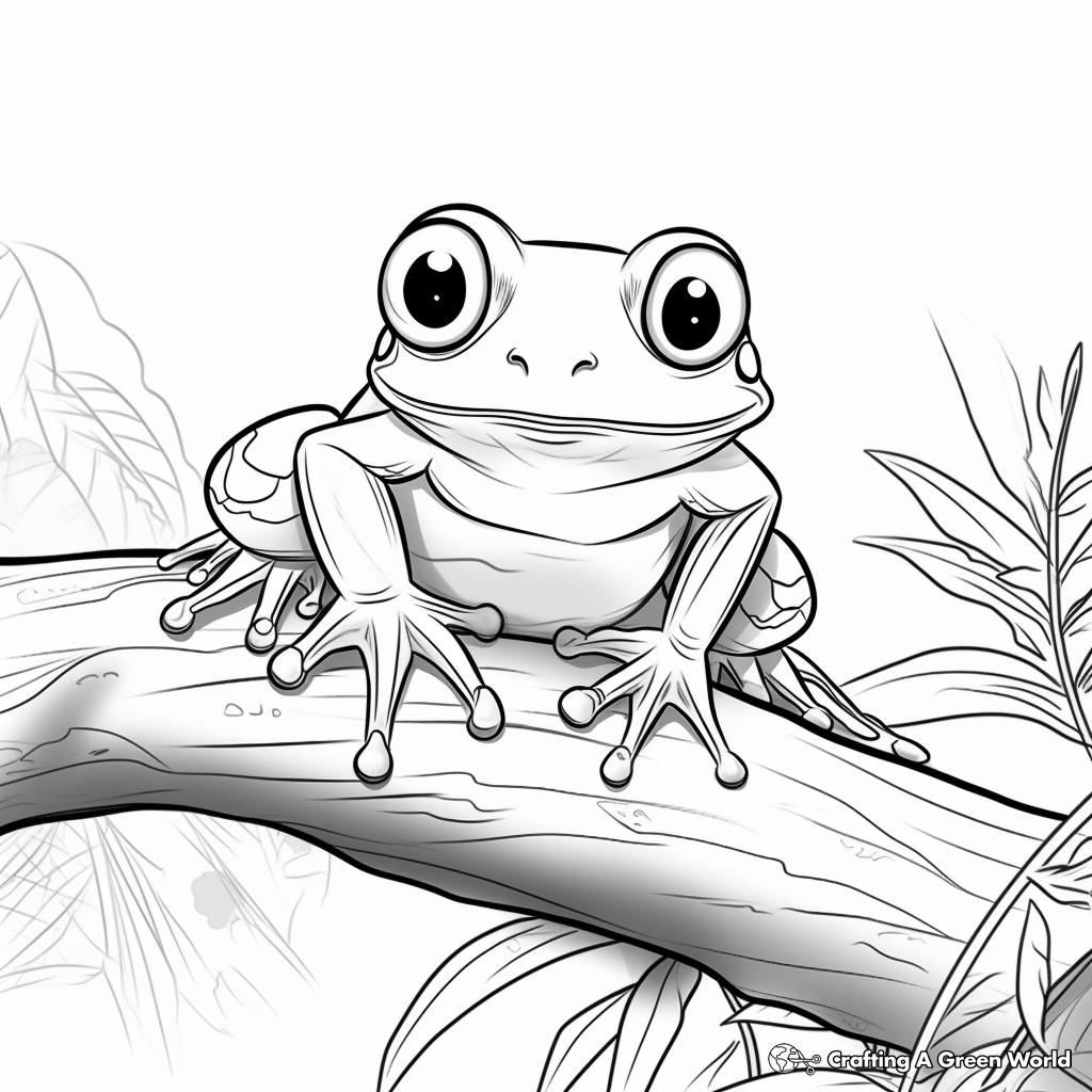 Tree Frog Coloring Pages Free U0026 Printable 