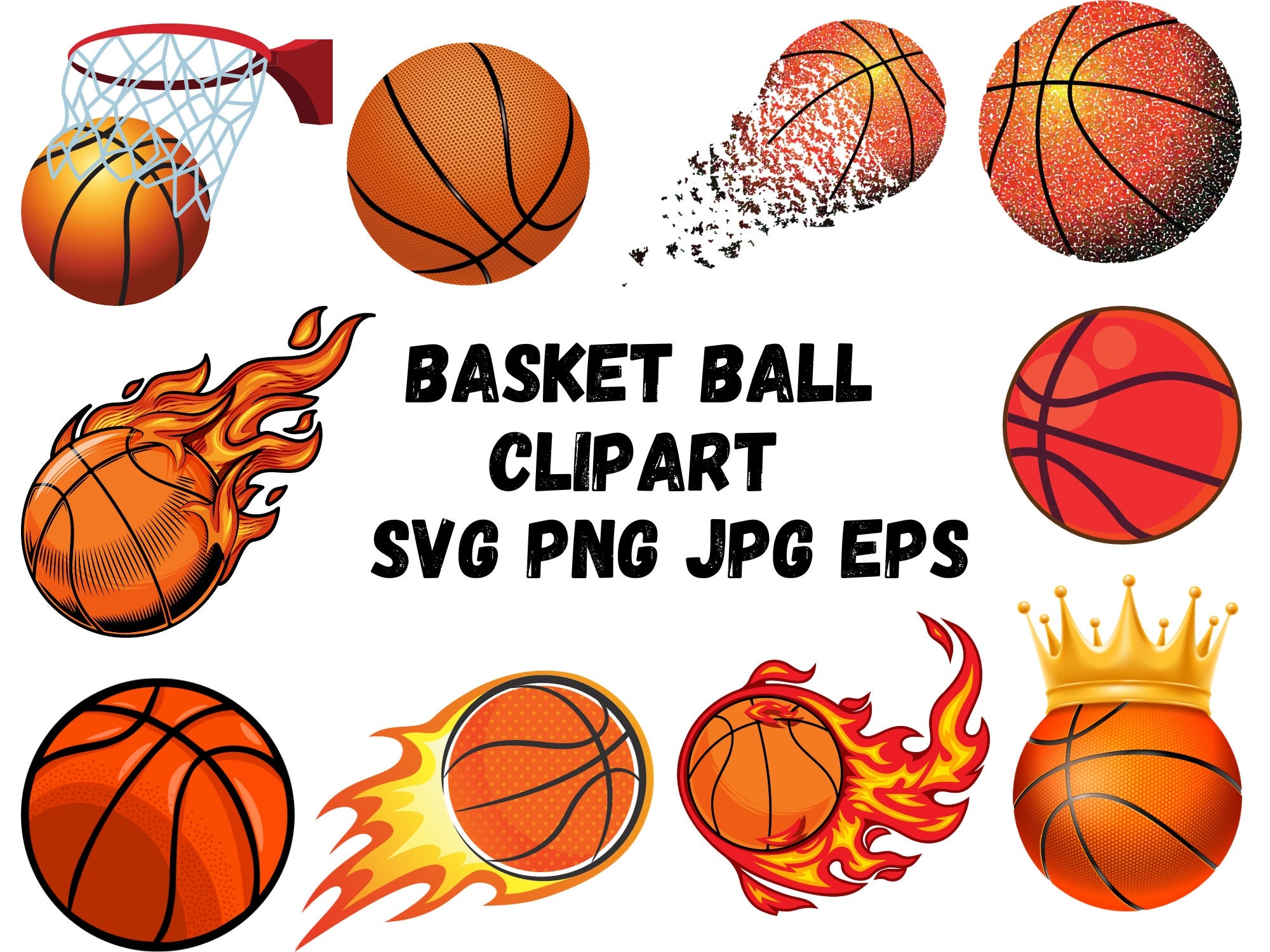free printable basketball clipart