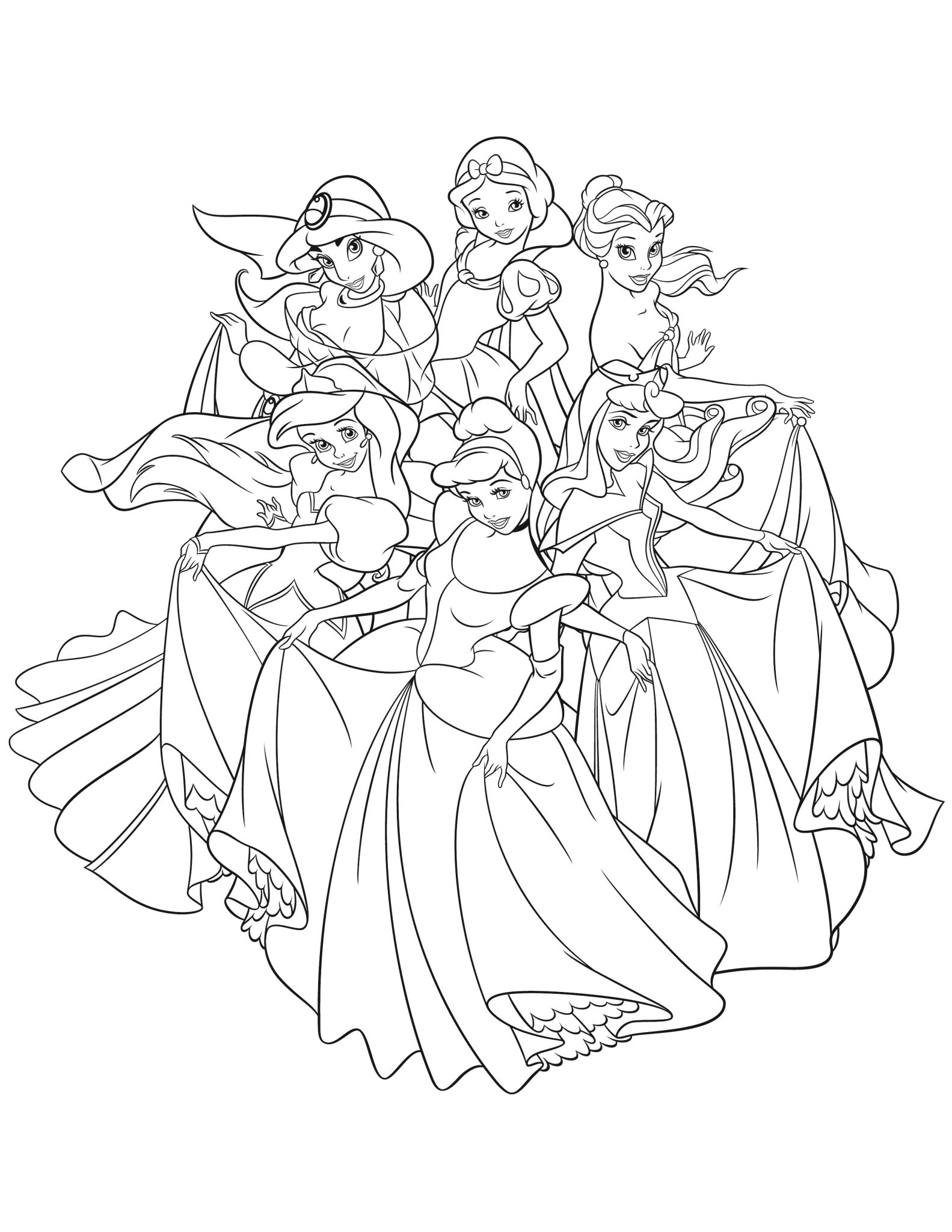 Unleash Your Creativity With Printable Disney Princess Coloring 