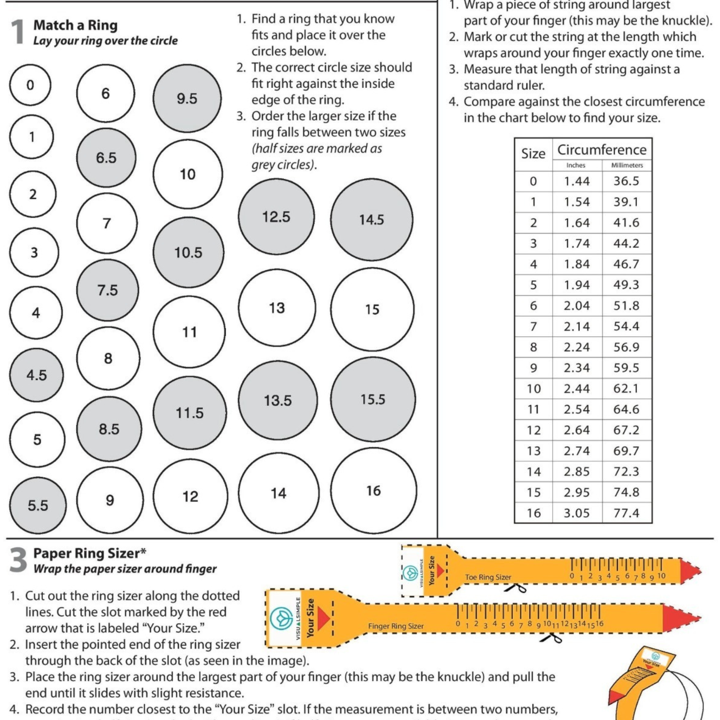 ring measurer printable