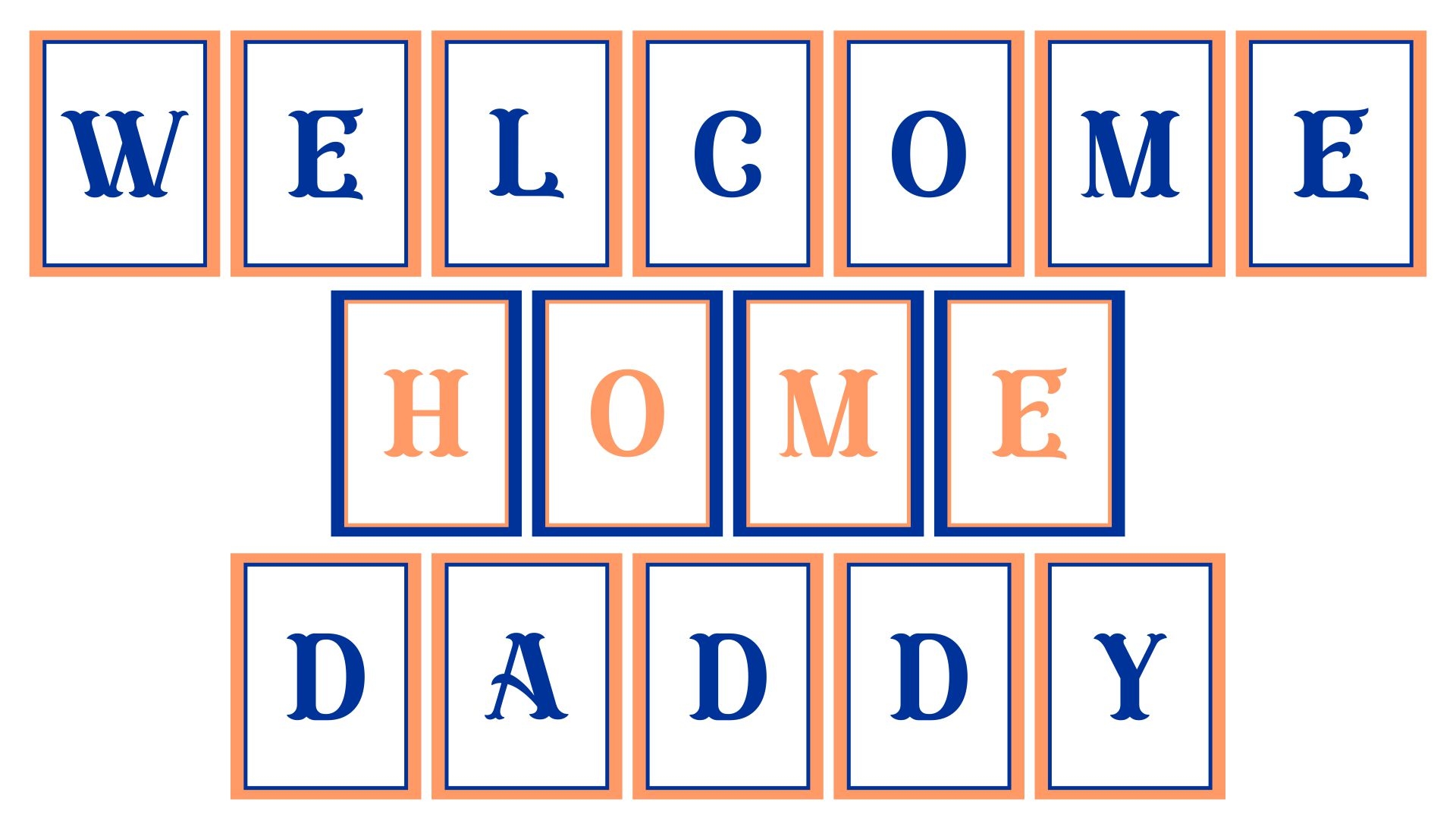 Welcome Home Banner 10 Free PDF Printables Printablee