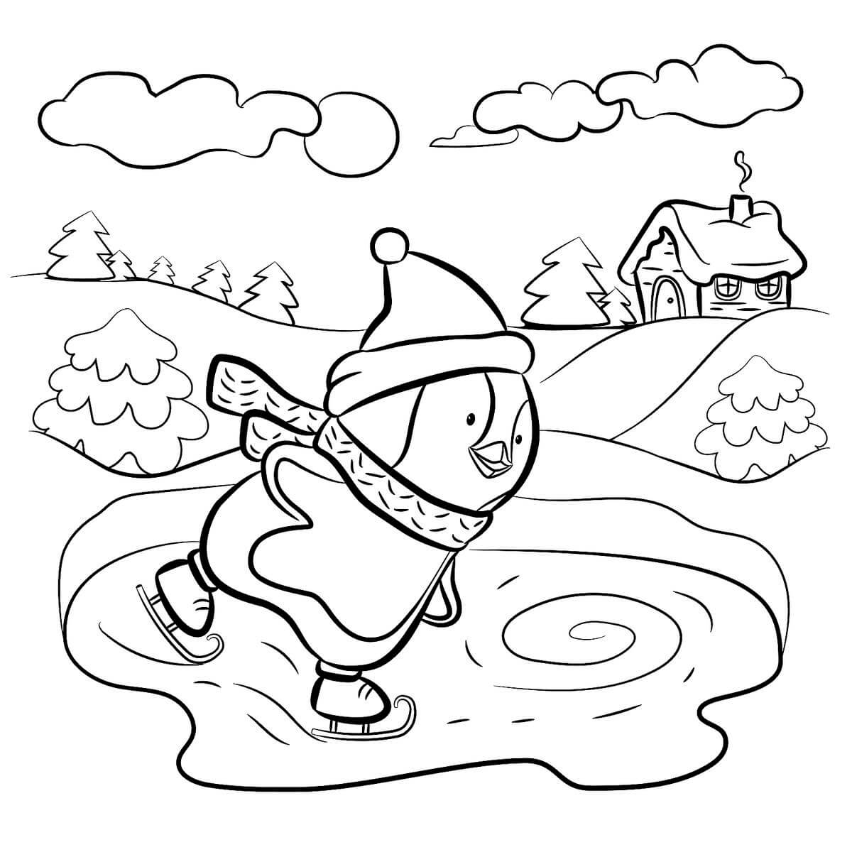 Winter Coloring Pages Printable Coloring Pages Worksheets Library