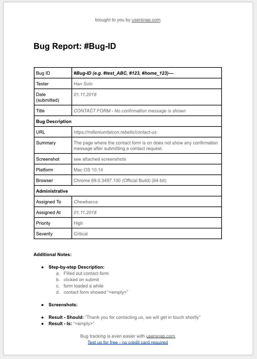 15 Bug Report Templates Examples To Improve Your QA Process