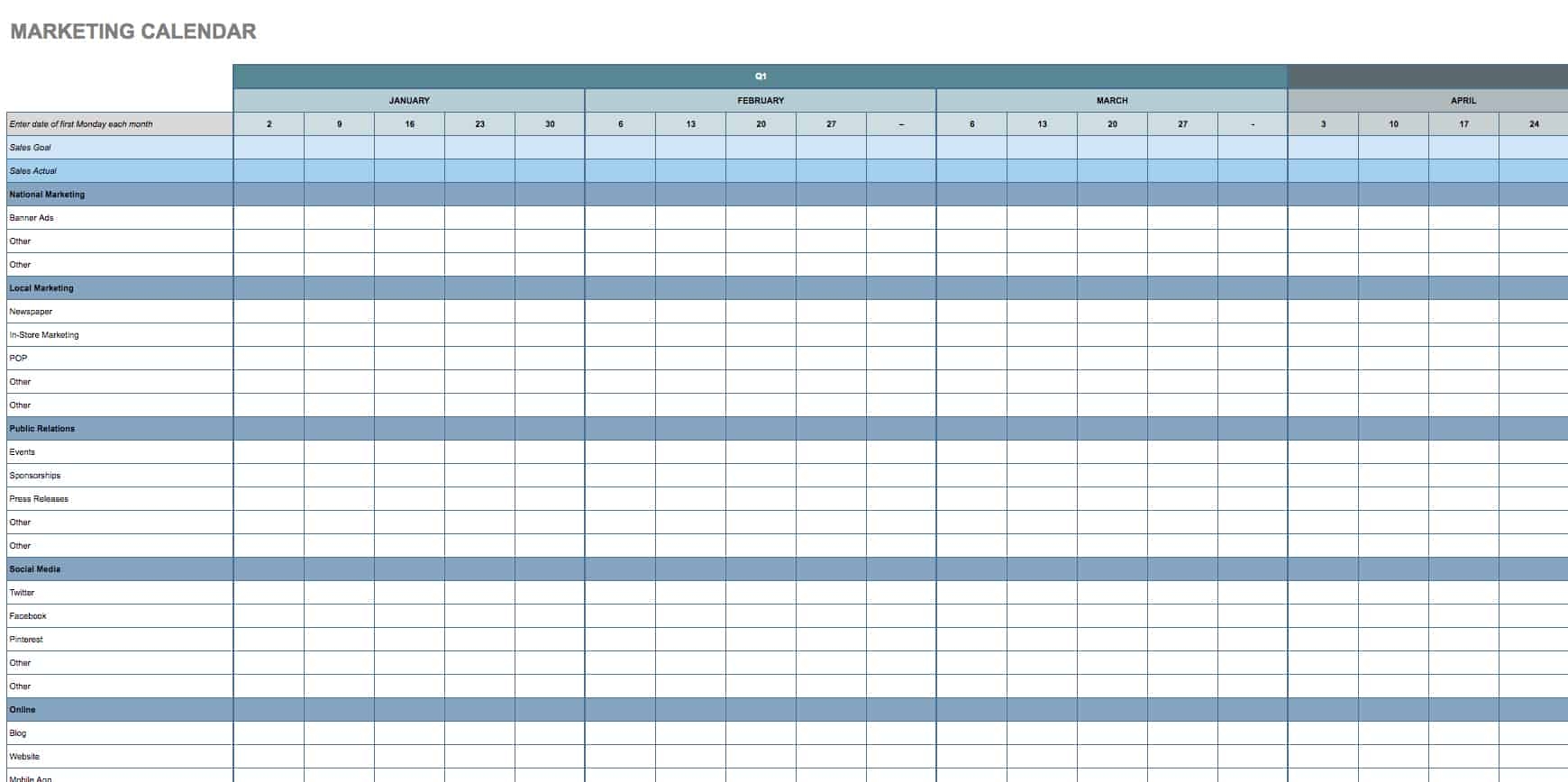 19 Free Google Calendar Templates For 2026