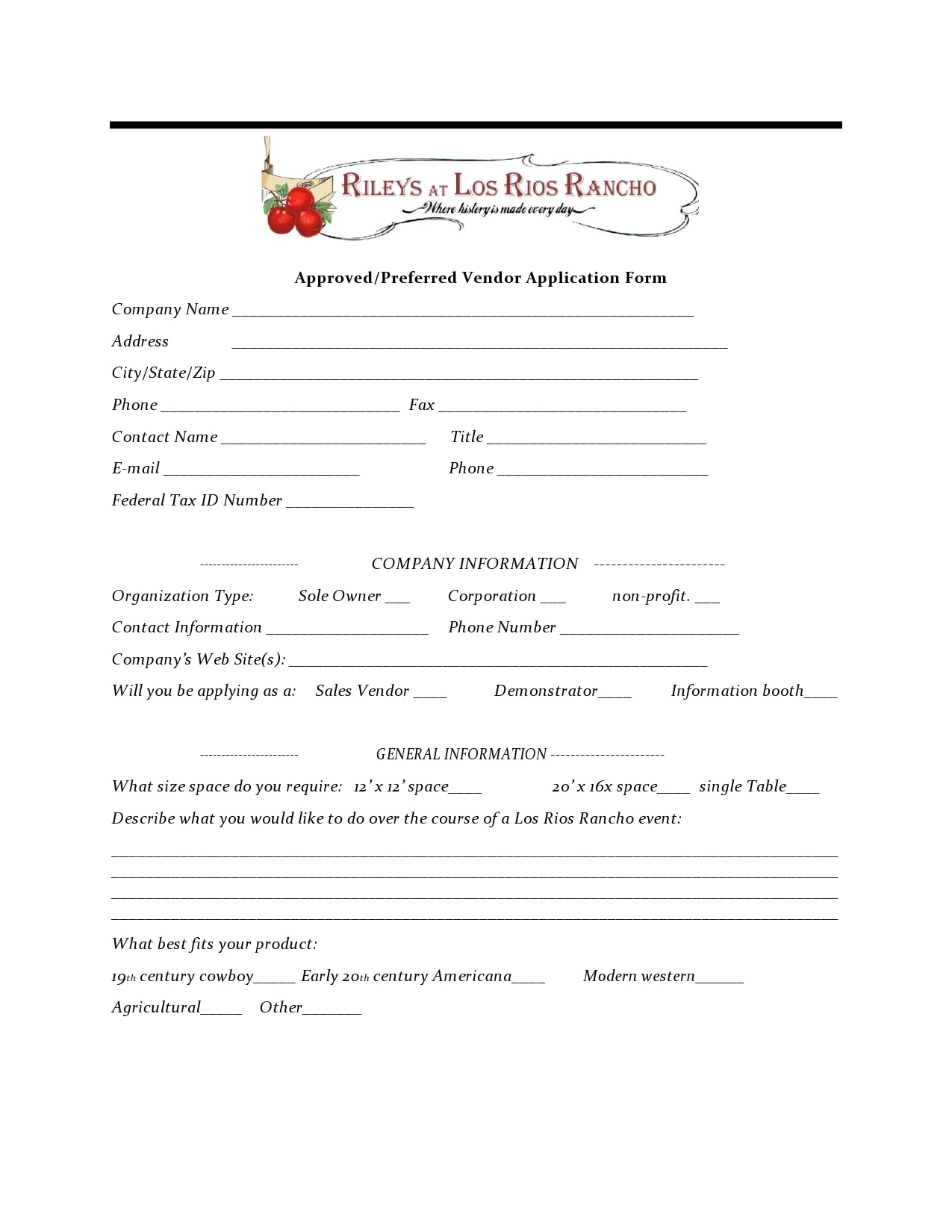 30 Free Vendor Application Forms Templates TemplateArchive