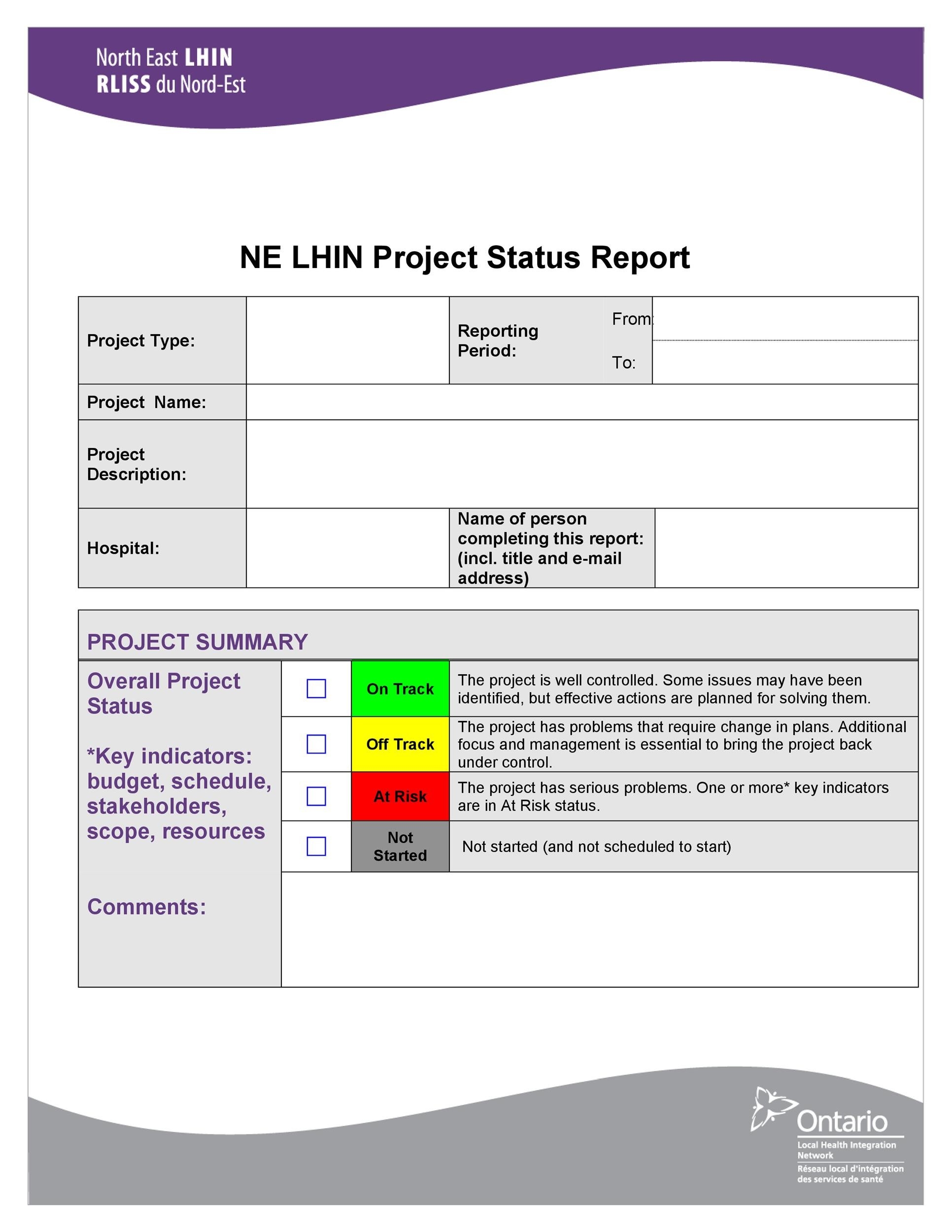 40 Project Status Report Templates Word Excel PPT TemplateLab