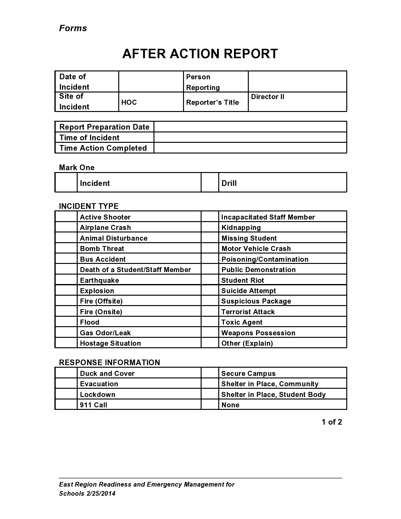 40 Simple After Action Report Templates Examples 
