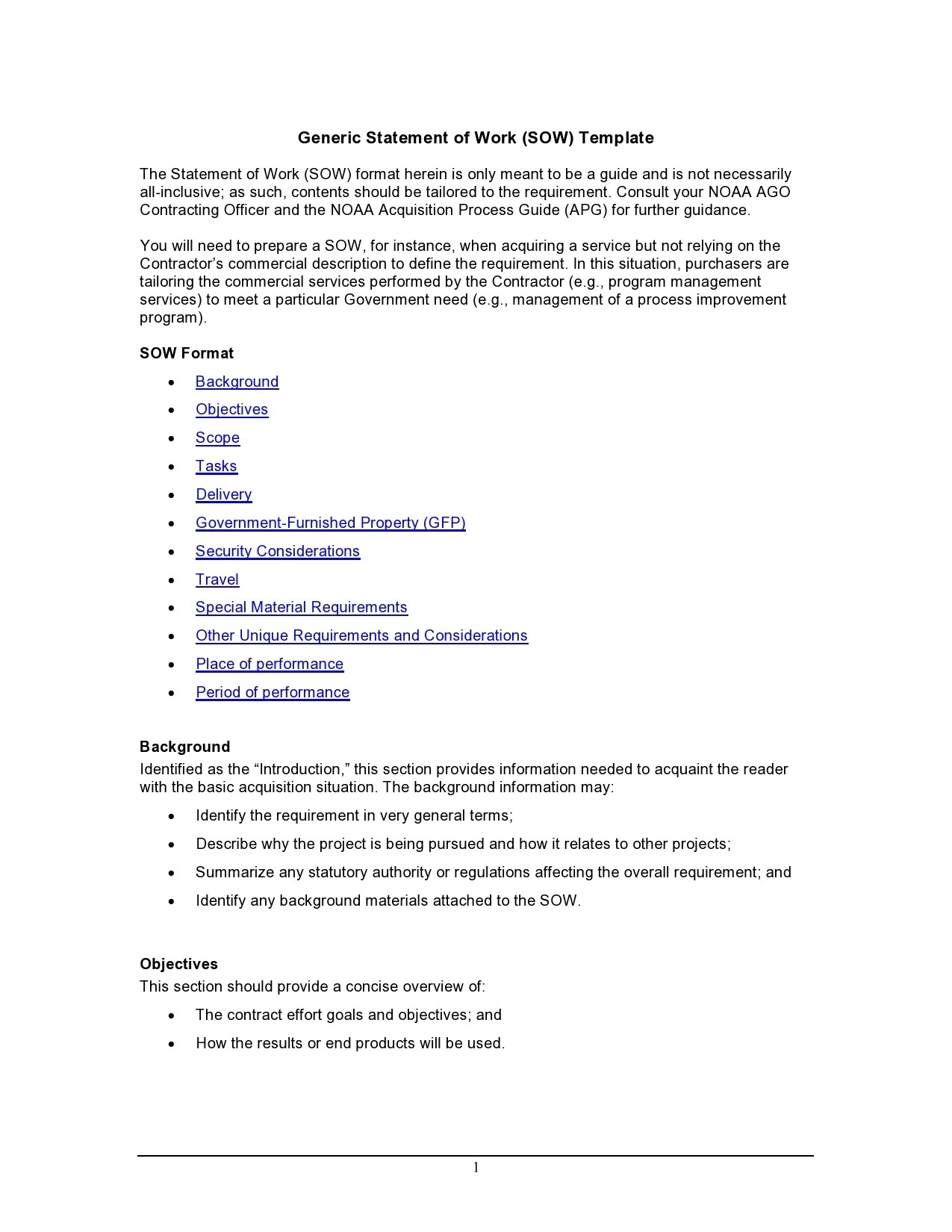 42 Great Statement Of Work Templates SOW TemplateLab