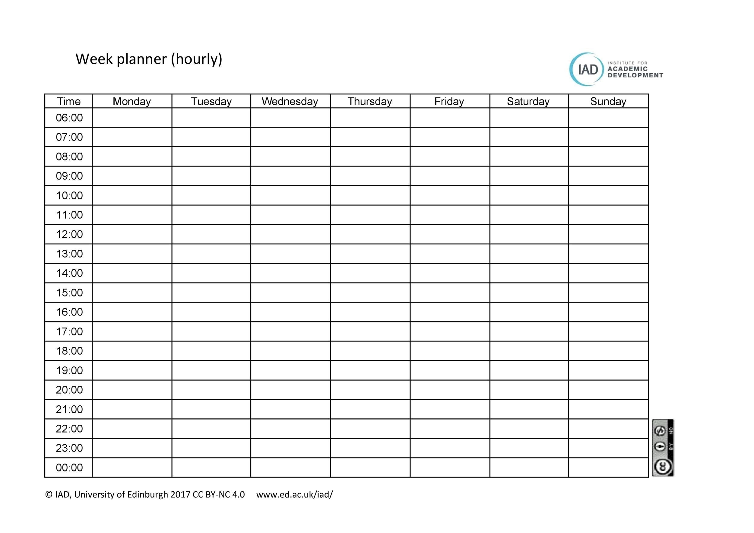 43 Effective Hourly Schedule Templates Excel Word PDF TemplateLab