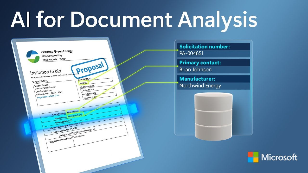 Automate Document Analysis With Azure Form Recognizer Using AI And OCR YouTube