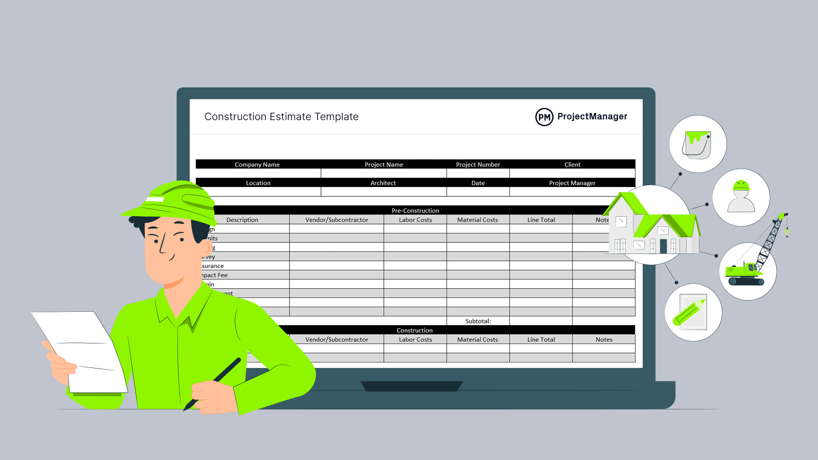 free construction estimating software excel