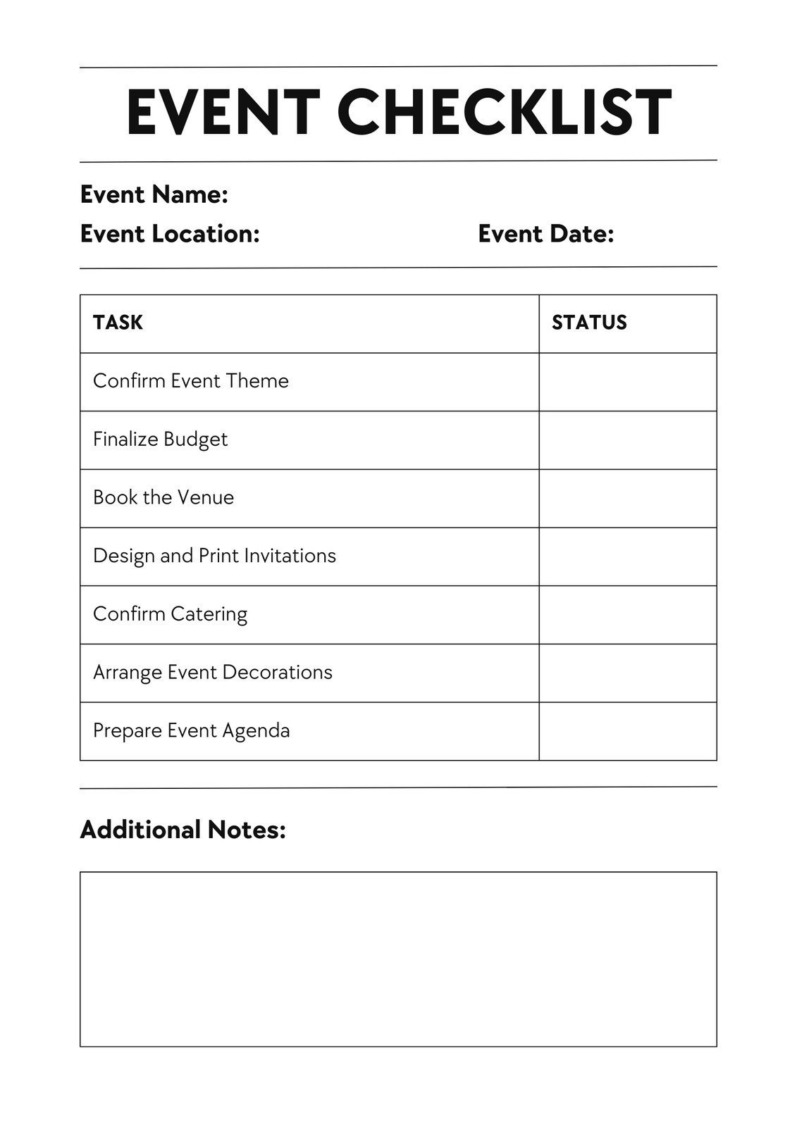 virtual event planning template