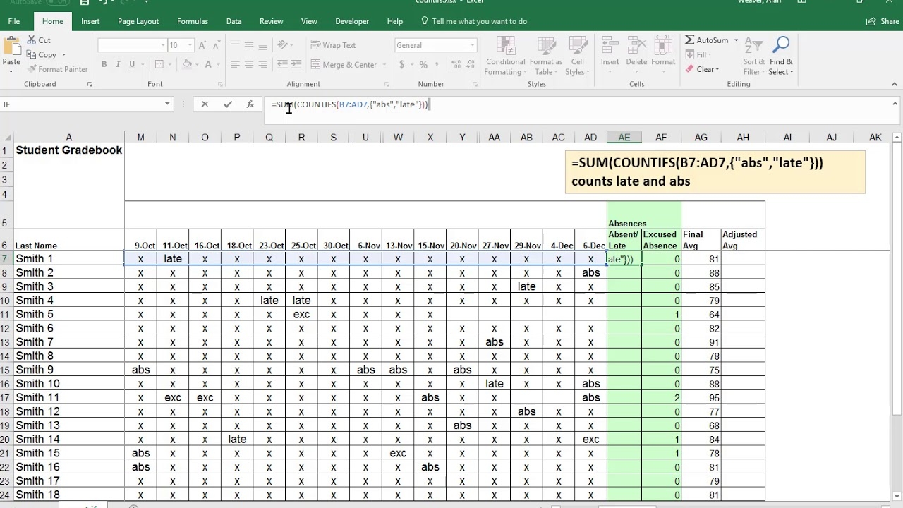 Excel COUNTIFS With Multiple Criteria And OR Logic YouTube