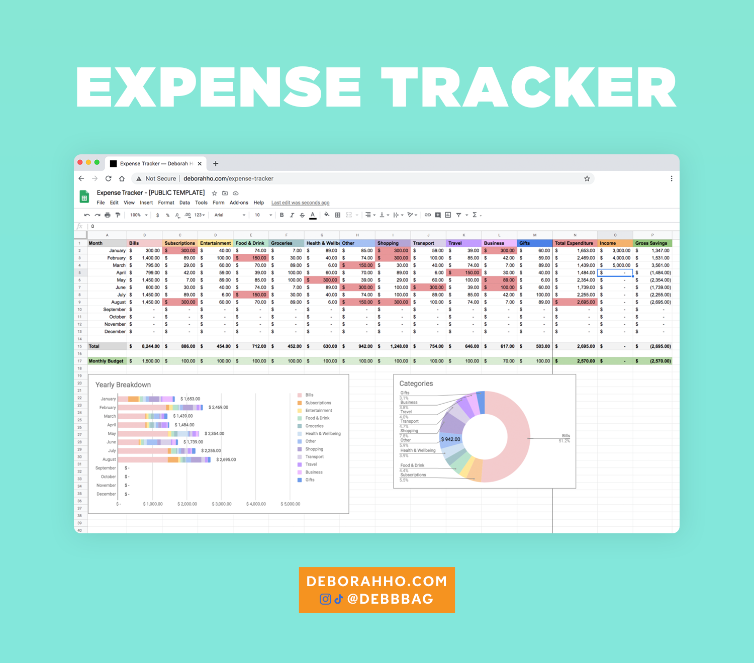 Expense Tracker Deborah Ho
