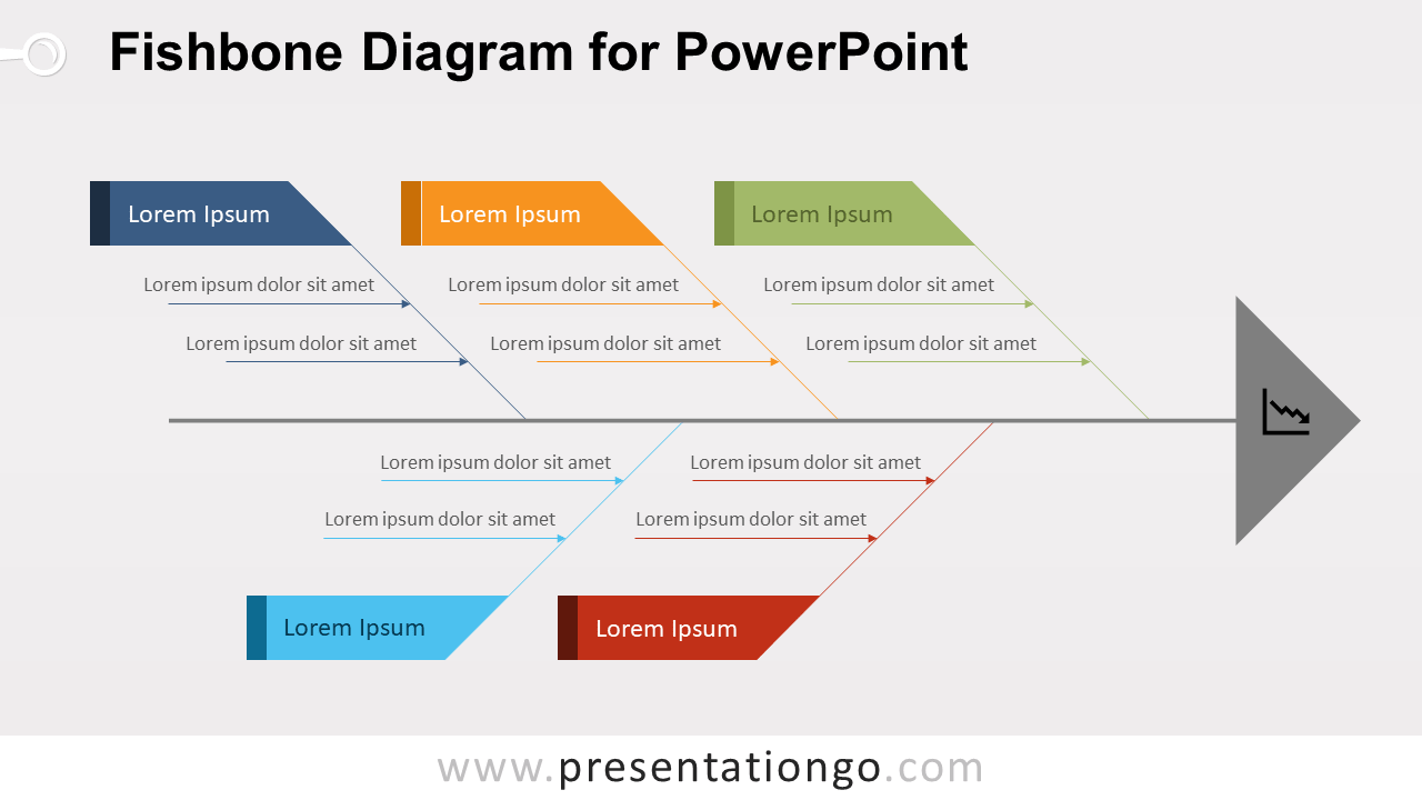 Fishbone Ishikawa Diagram For PowerPoint PresentationGO