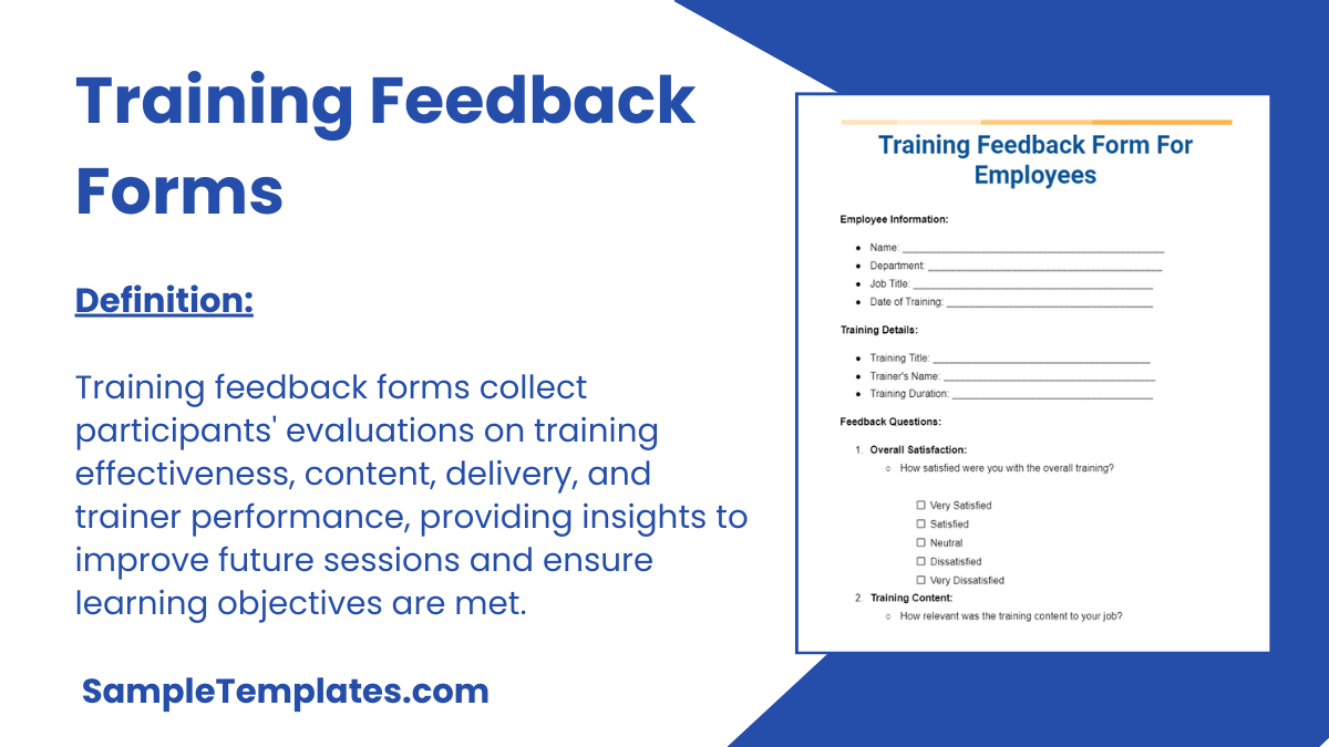 customer training feedback form