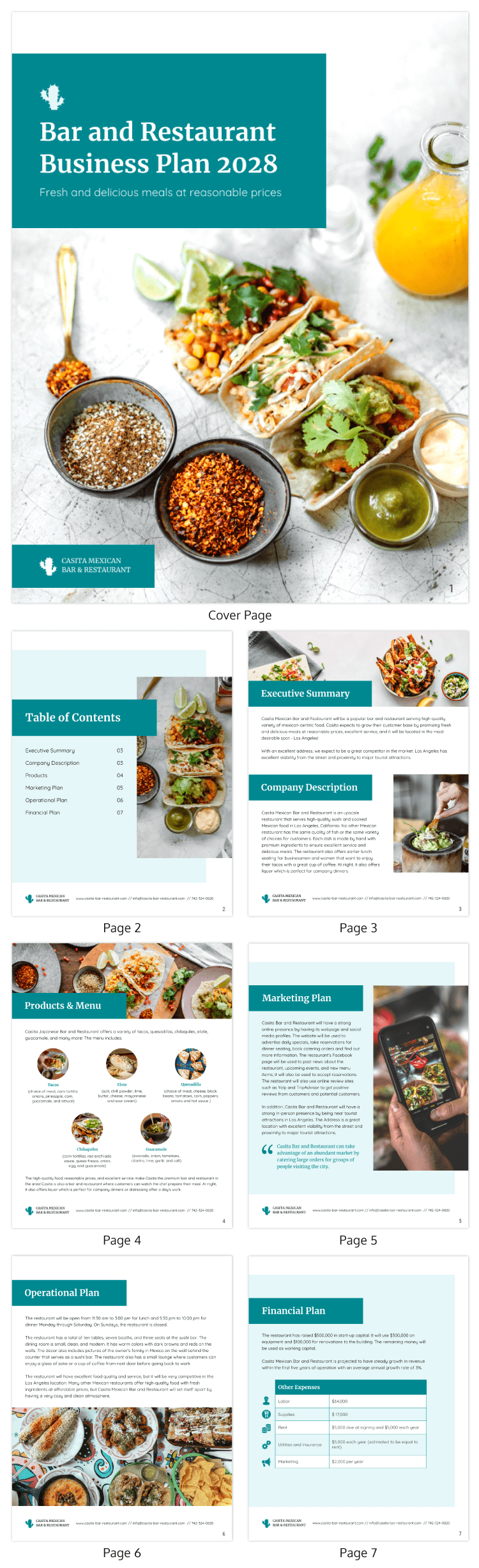 Free Bar Business Plan Template Venngage