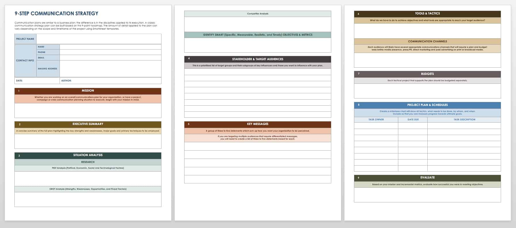 built project communication templates
