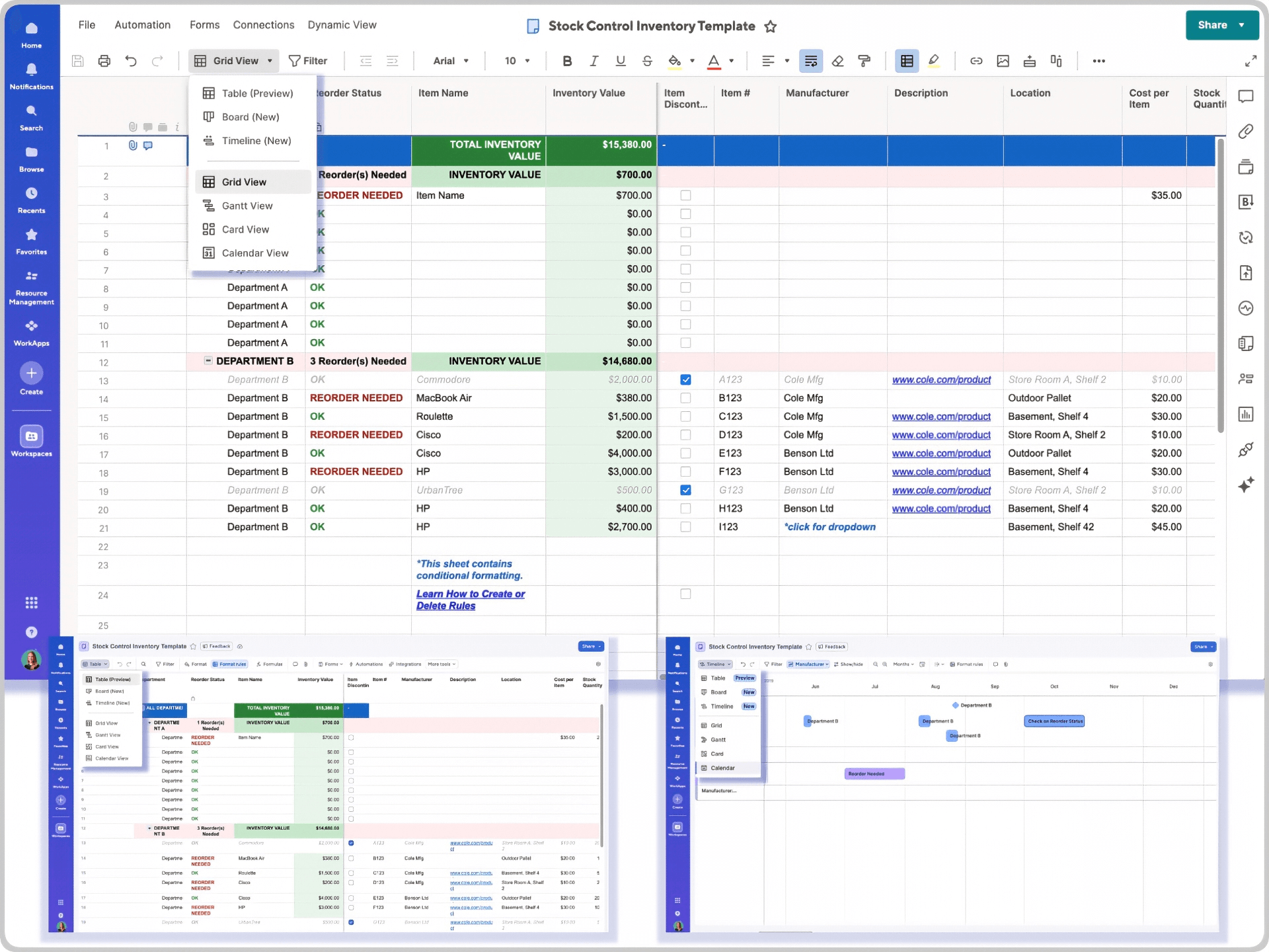 Free Inventory Tracking Spreadsheet Templates