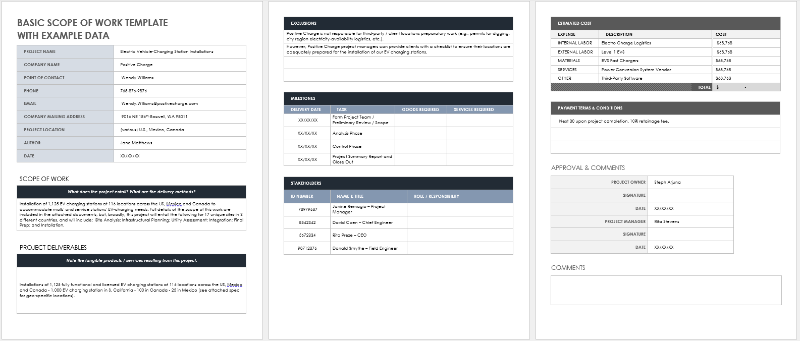 Free Microsoft Word Scope Of Work Templates Smartsheet