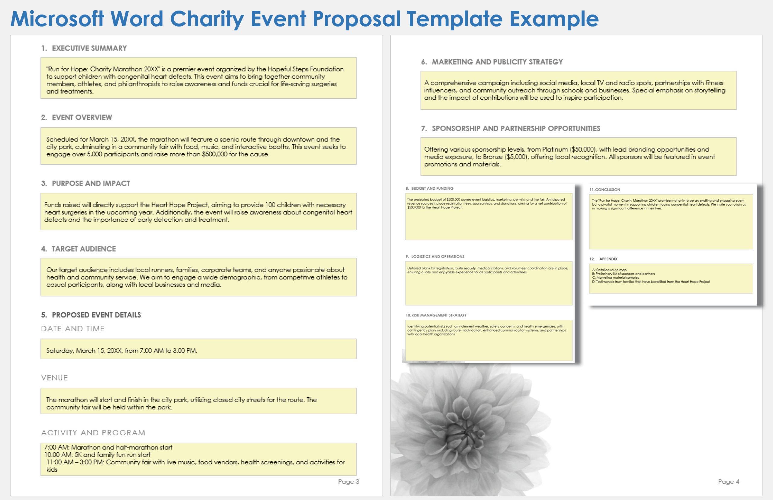 event proposal template word