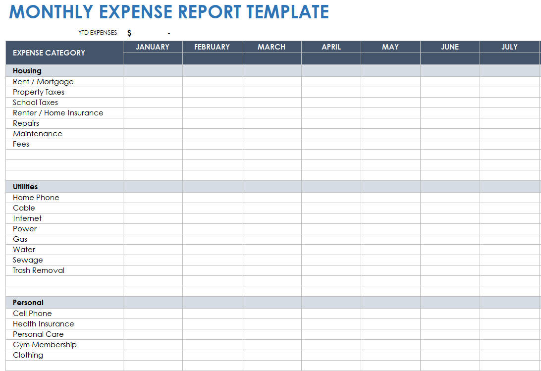 expense report form free