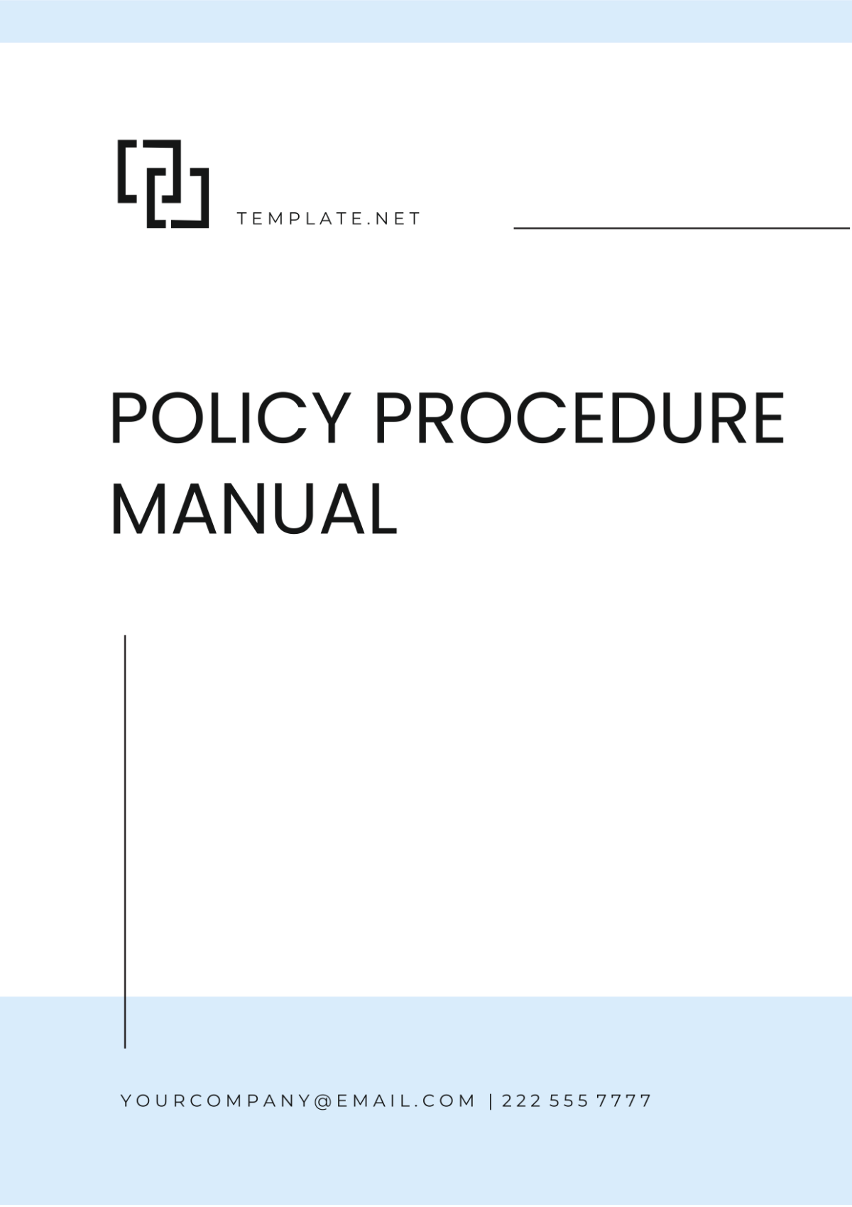 policy procedure manual template