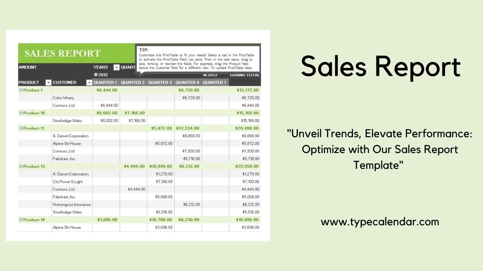 Free Printable Sales Report Templates PDF Word Excel Daily Monthly