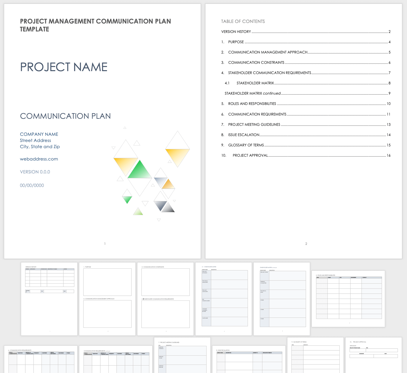 Free Project Communication Templates Smartsheet